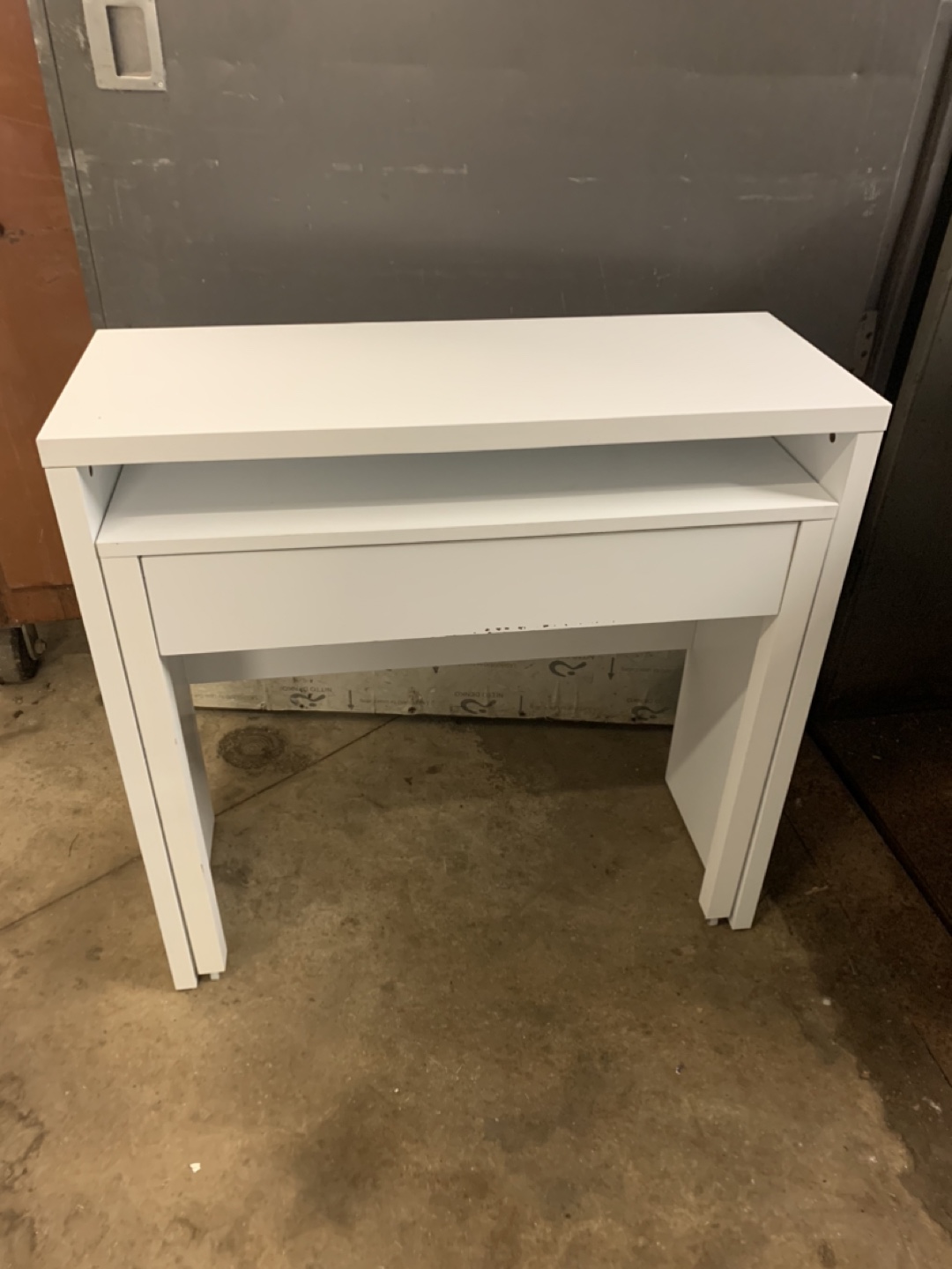 White Desk With Drawer