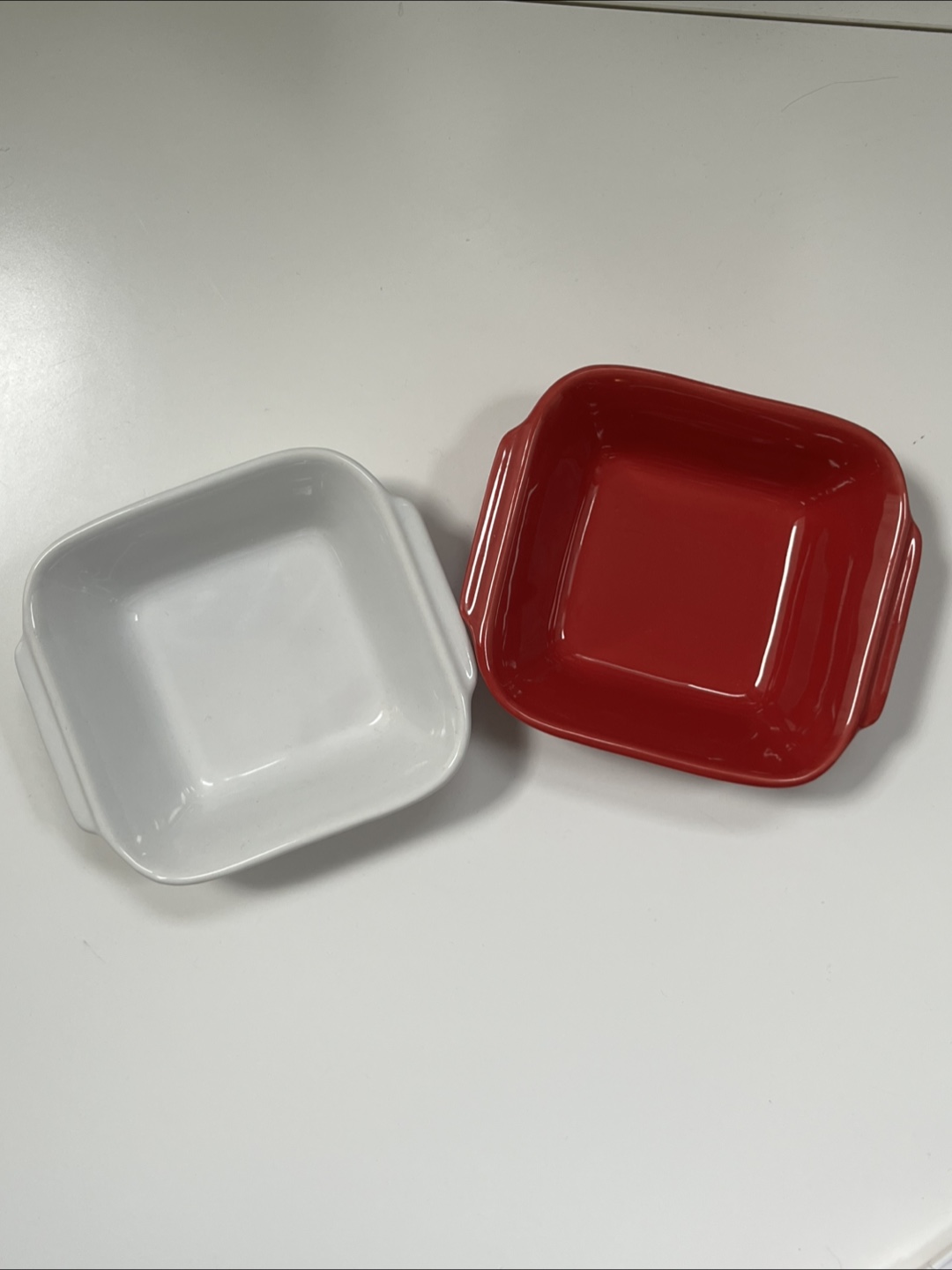 Pair of Small Square Dishes