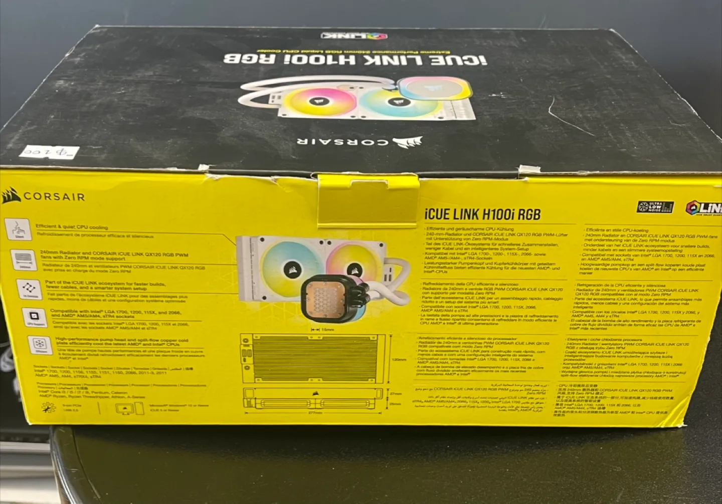 Corsair iCUE LINK H100i RGB Liquid CPU Cooler image indicator(3)