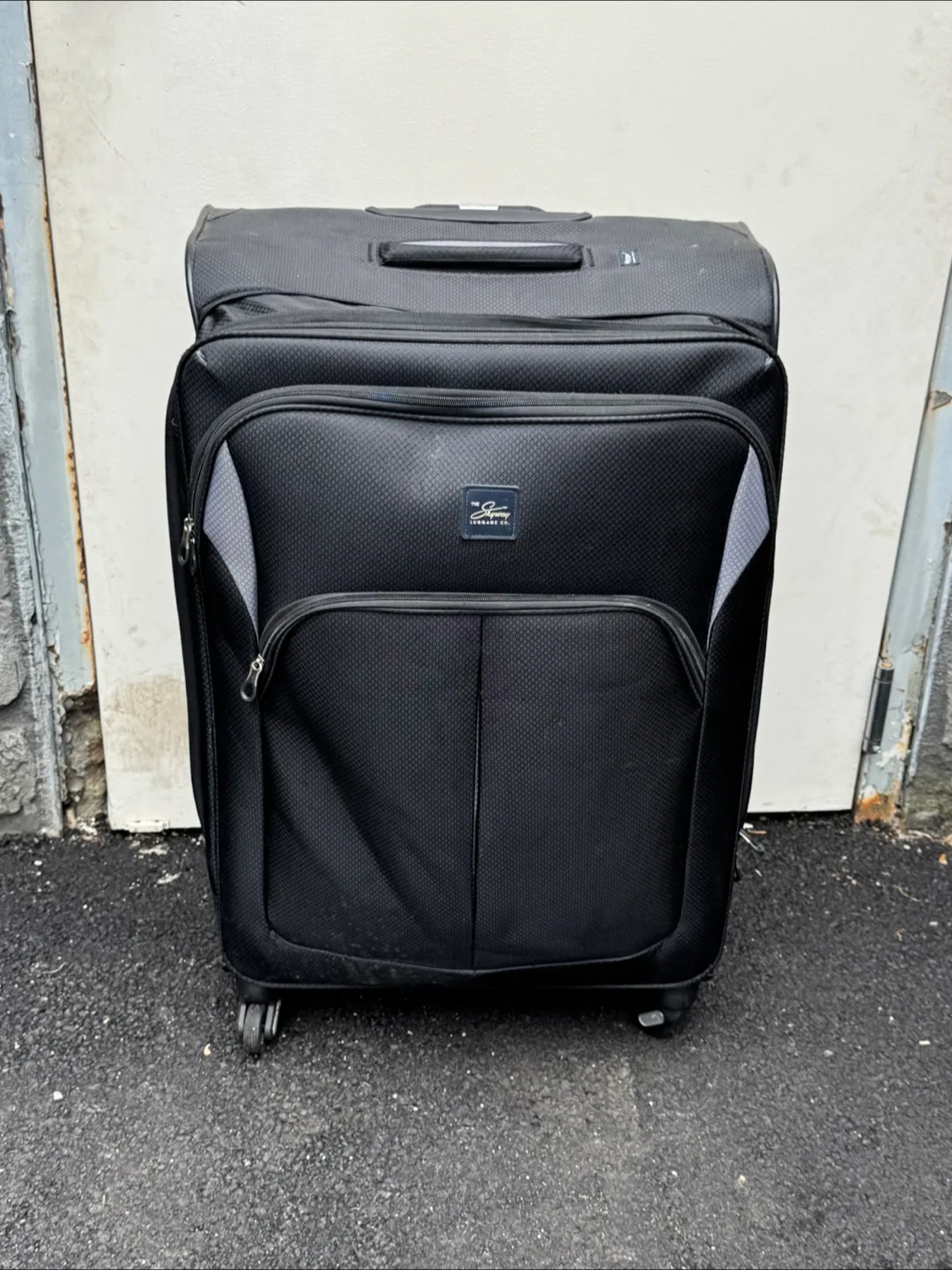 Rolling Black Suitcase with Handle thumbnail