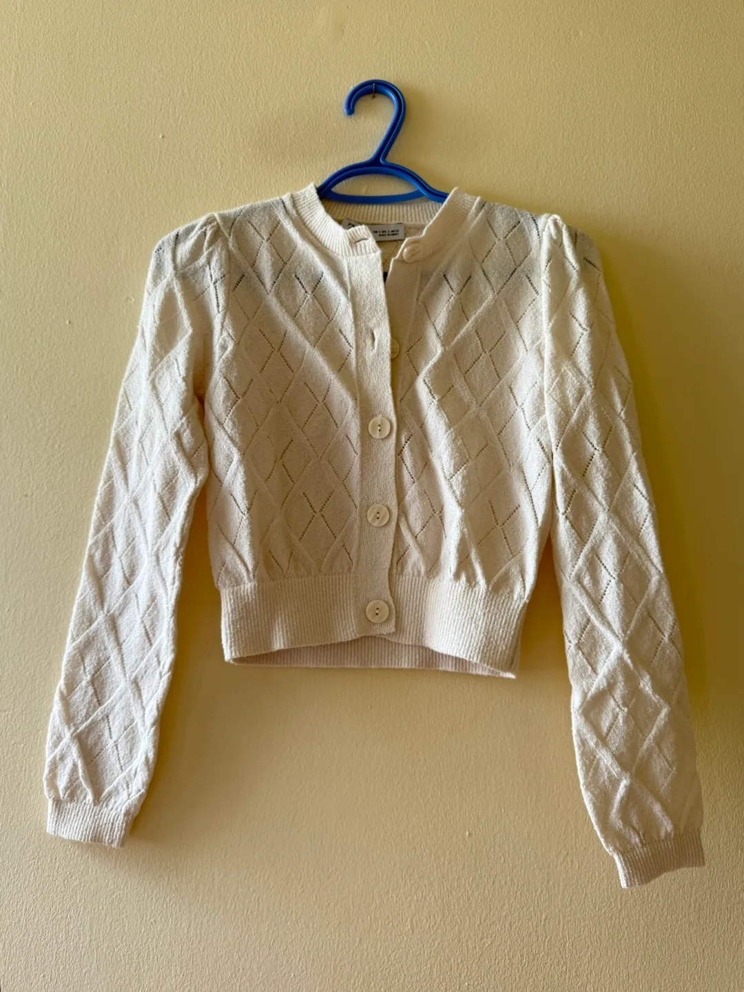 Cream Knit Cardigan thumbnail