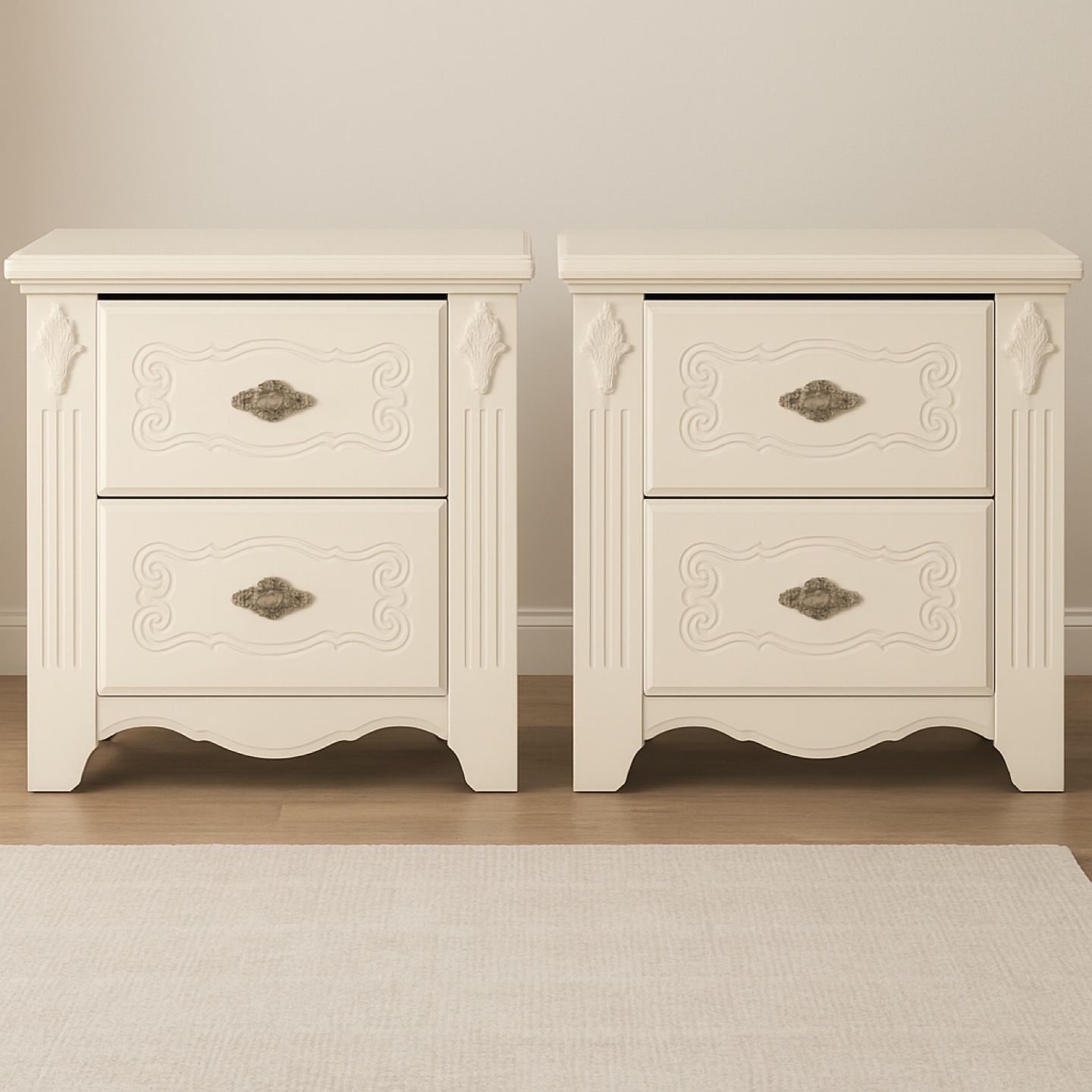 Pair of Cream Coloured Nightstands