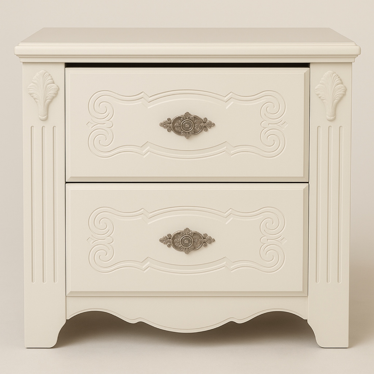 Pair of Cream Coloured Nightstands - photo 2