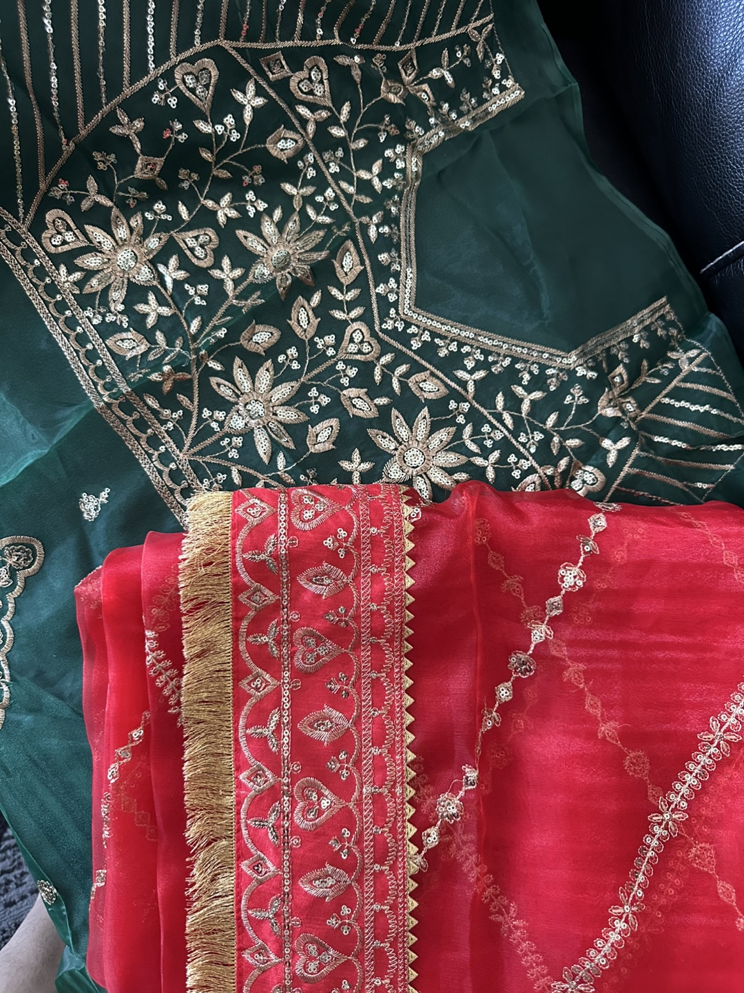 Embroidered saree
