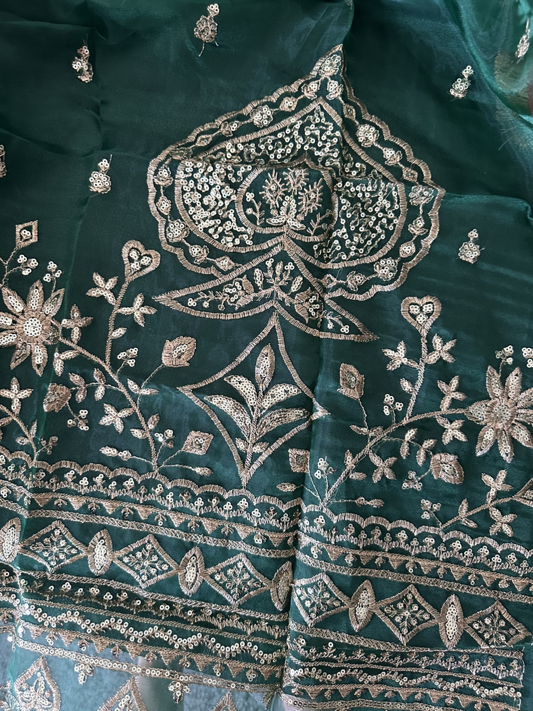Embroidered saree - photo 3