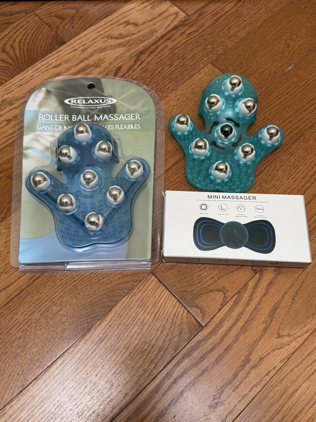 3pc Massagers - 2 Relaxus roller ball and 1 electric