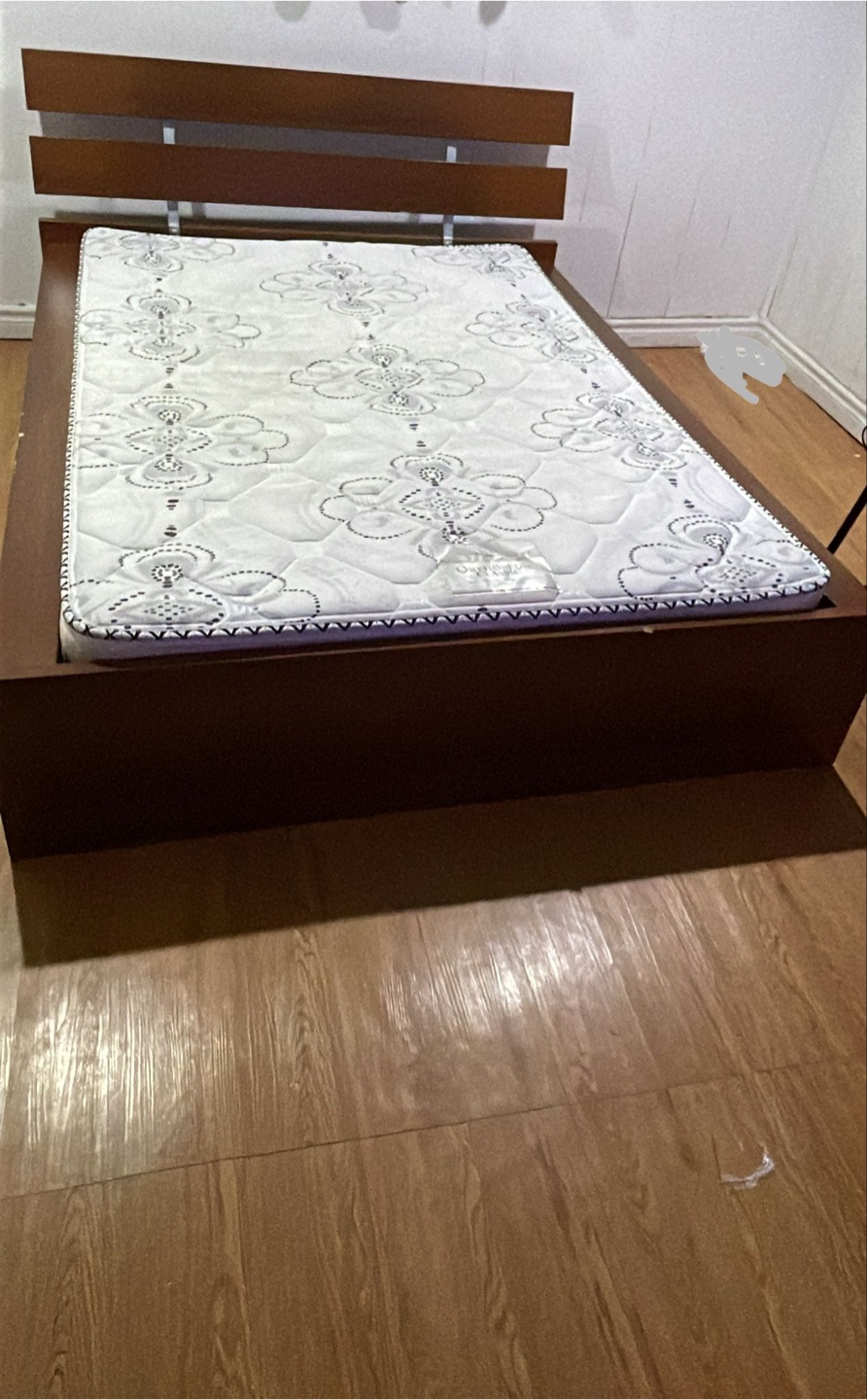Wooden Bed Frame with Mattress - photo 3
