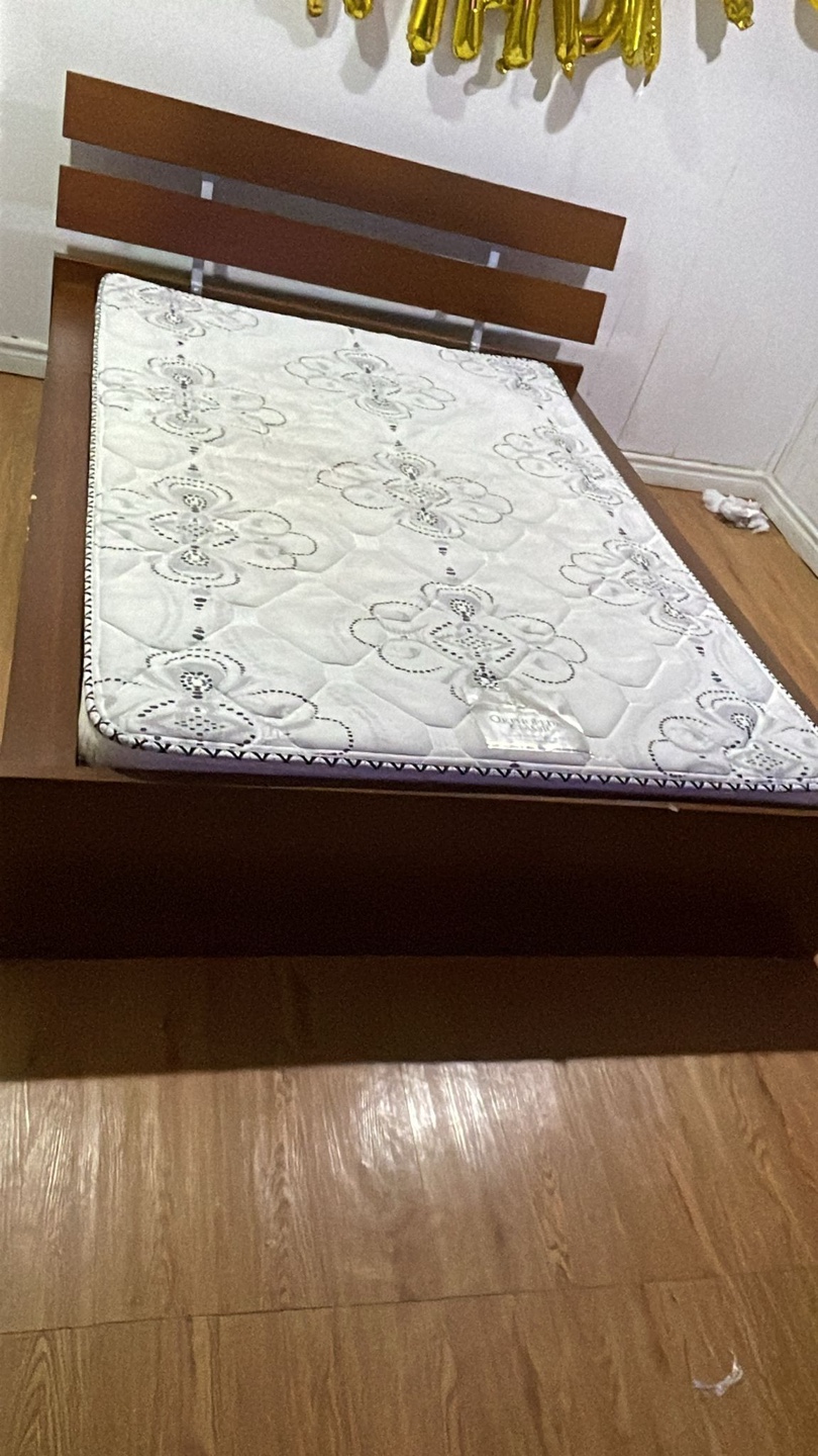 Wooden Bed Frame with Mattress - photo 5