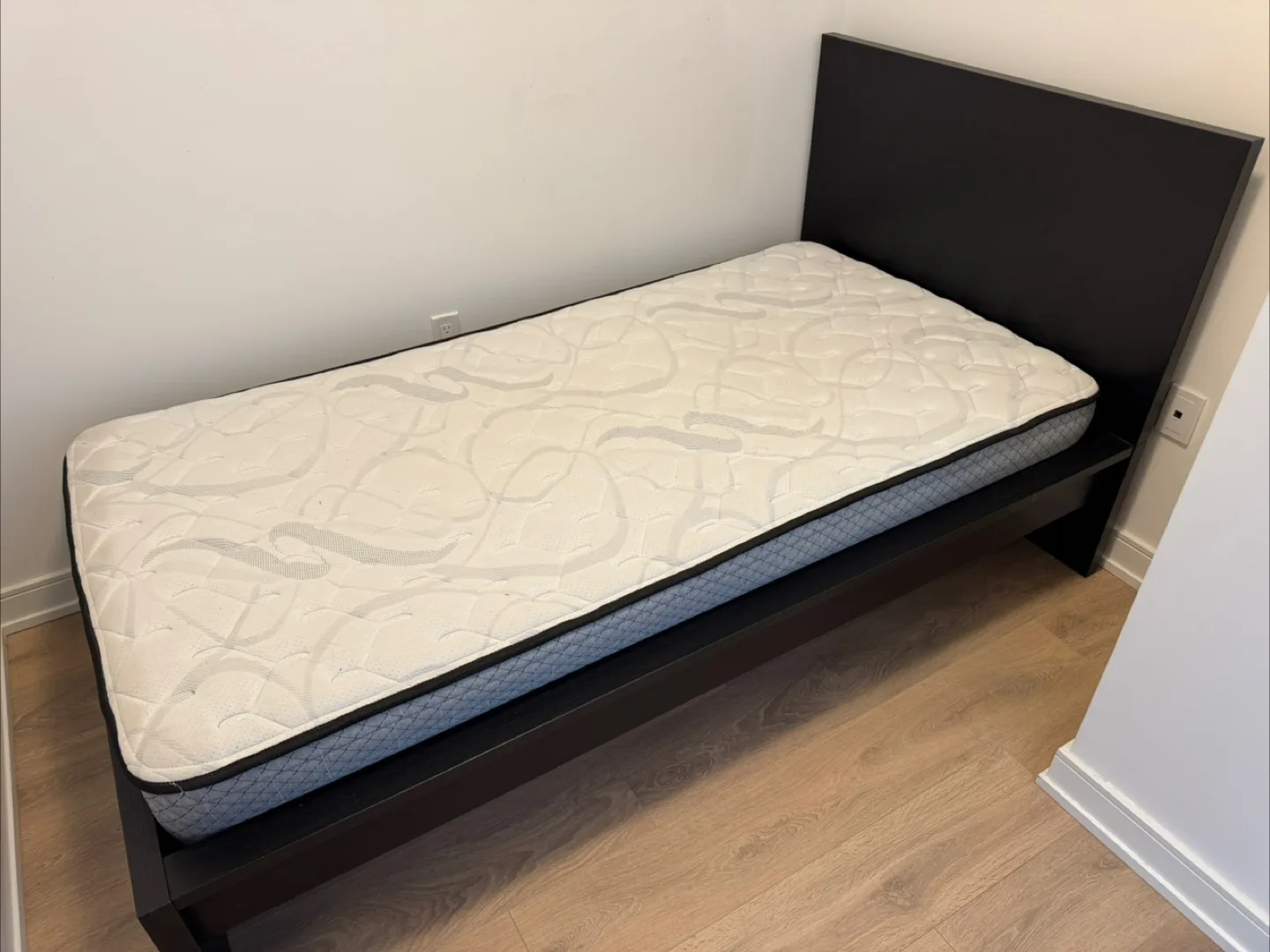 Twin Bed Frame & Mattress thumbnail