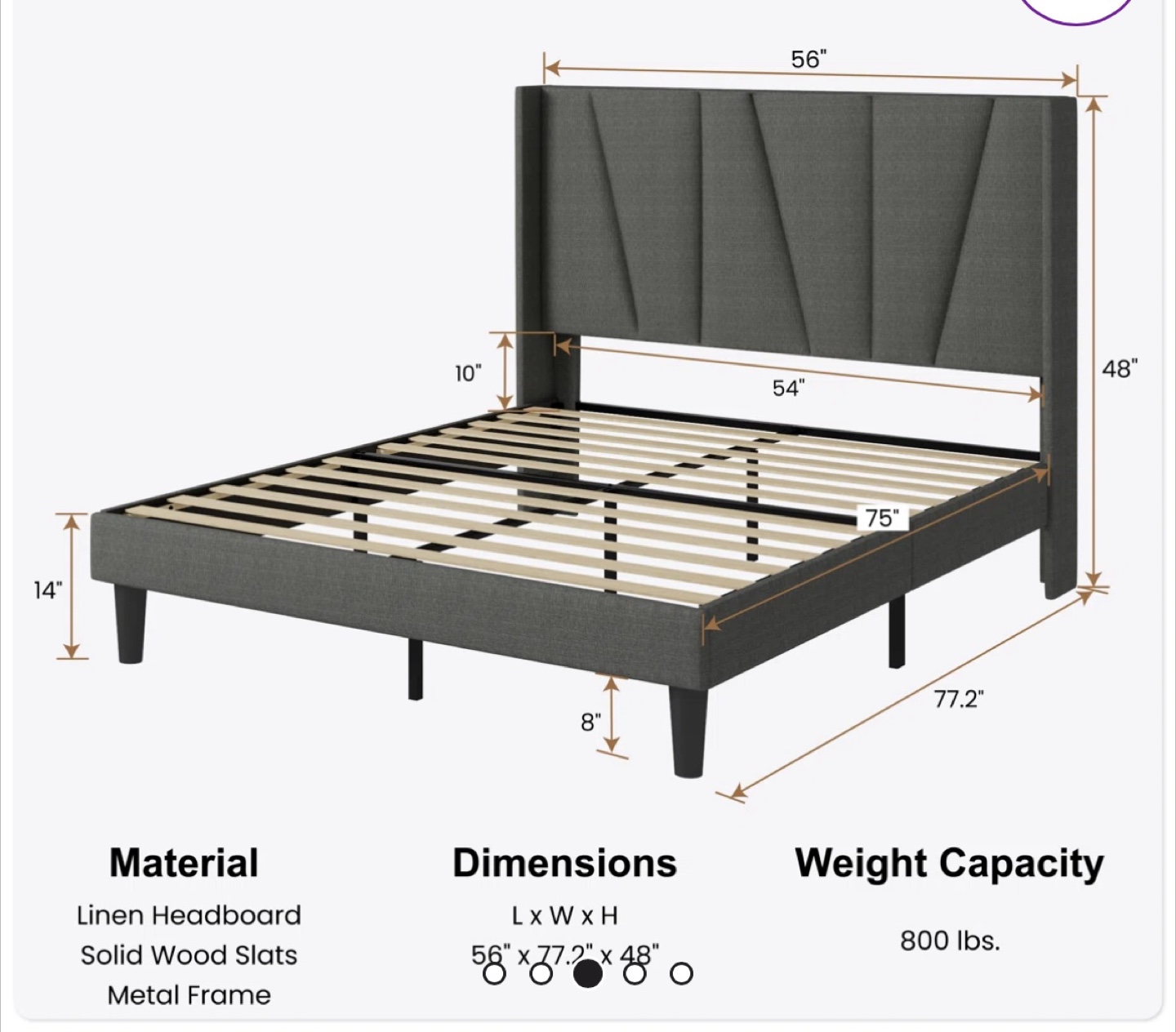 Bed with mattress - photo 5