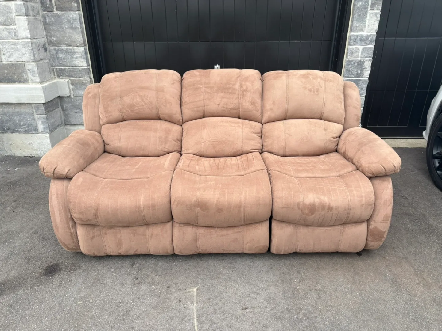 FREE DELIVERY✅• BROWN MODERN 3 SEATER RECLINER COUCH / SOFA thumbnail