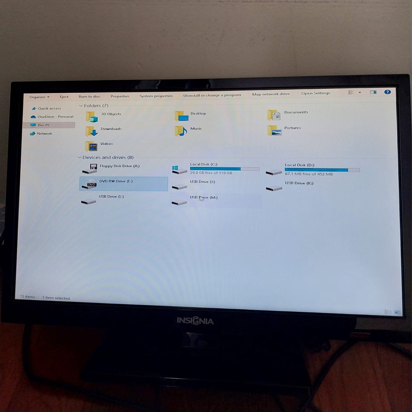19” INSIGNIA HDMI LED TV / PC Monitor