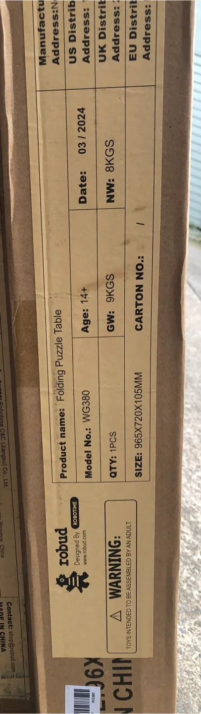 ROBUD 1500-Piece Puzzle Board, Wooden Puzzle Table with Cover image indicator(10)