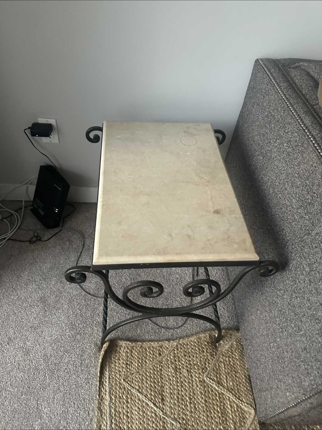 Marble Topped Side Table