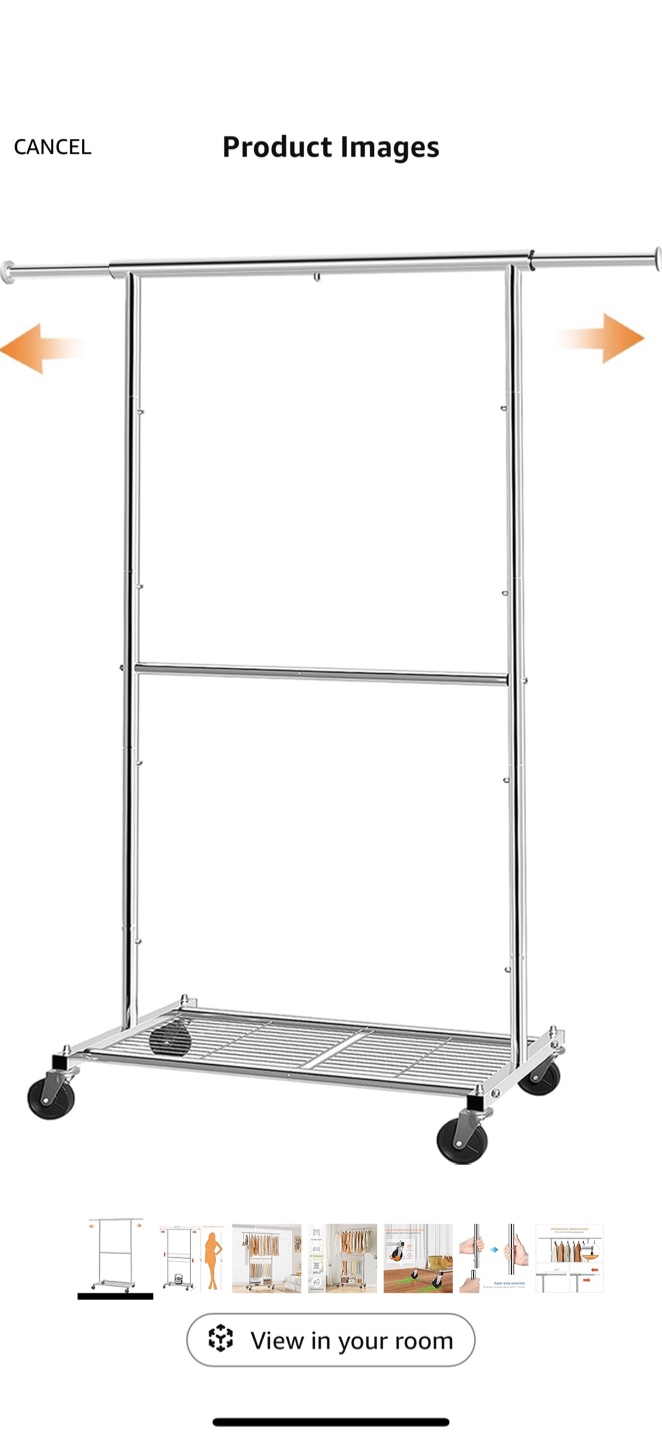 Adjustable Heavy Duty Clothing Rack - photo 5