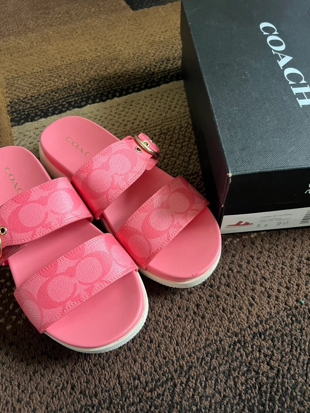 Coach Pink Sandals thumbnail