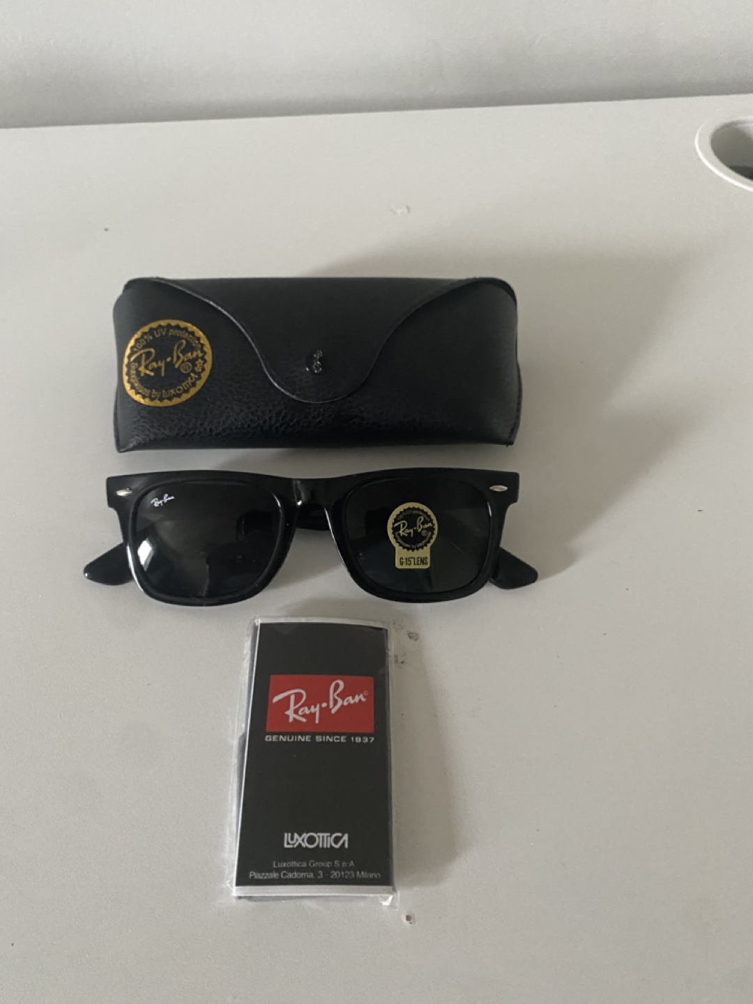 Brand new pair of Ray-Ban RB2140 Original Wayfarer Sunglasses - photo 3