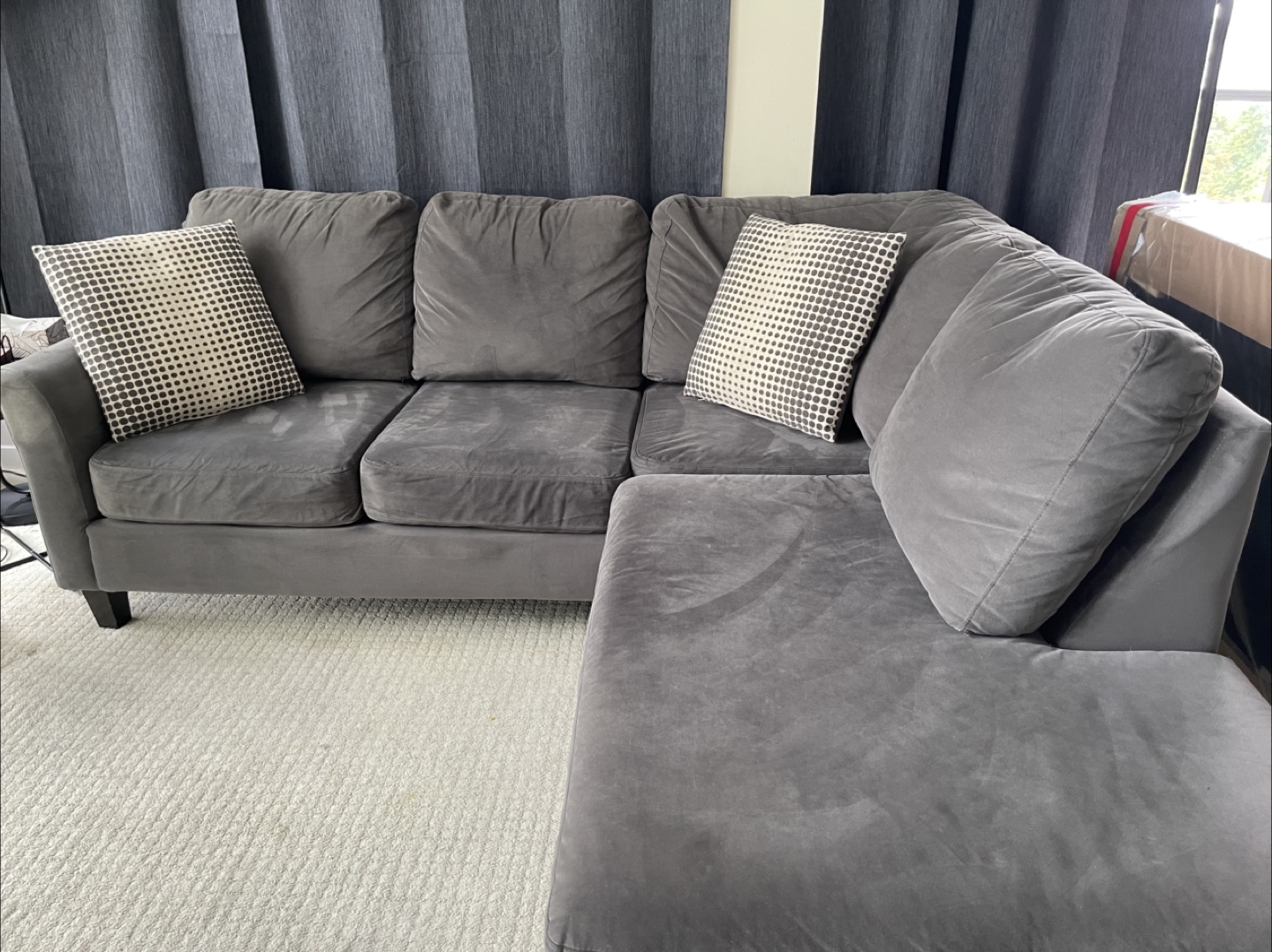 The Brick Comfy Grey Sectional Sofa