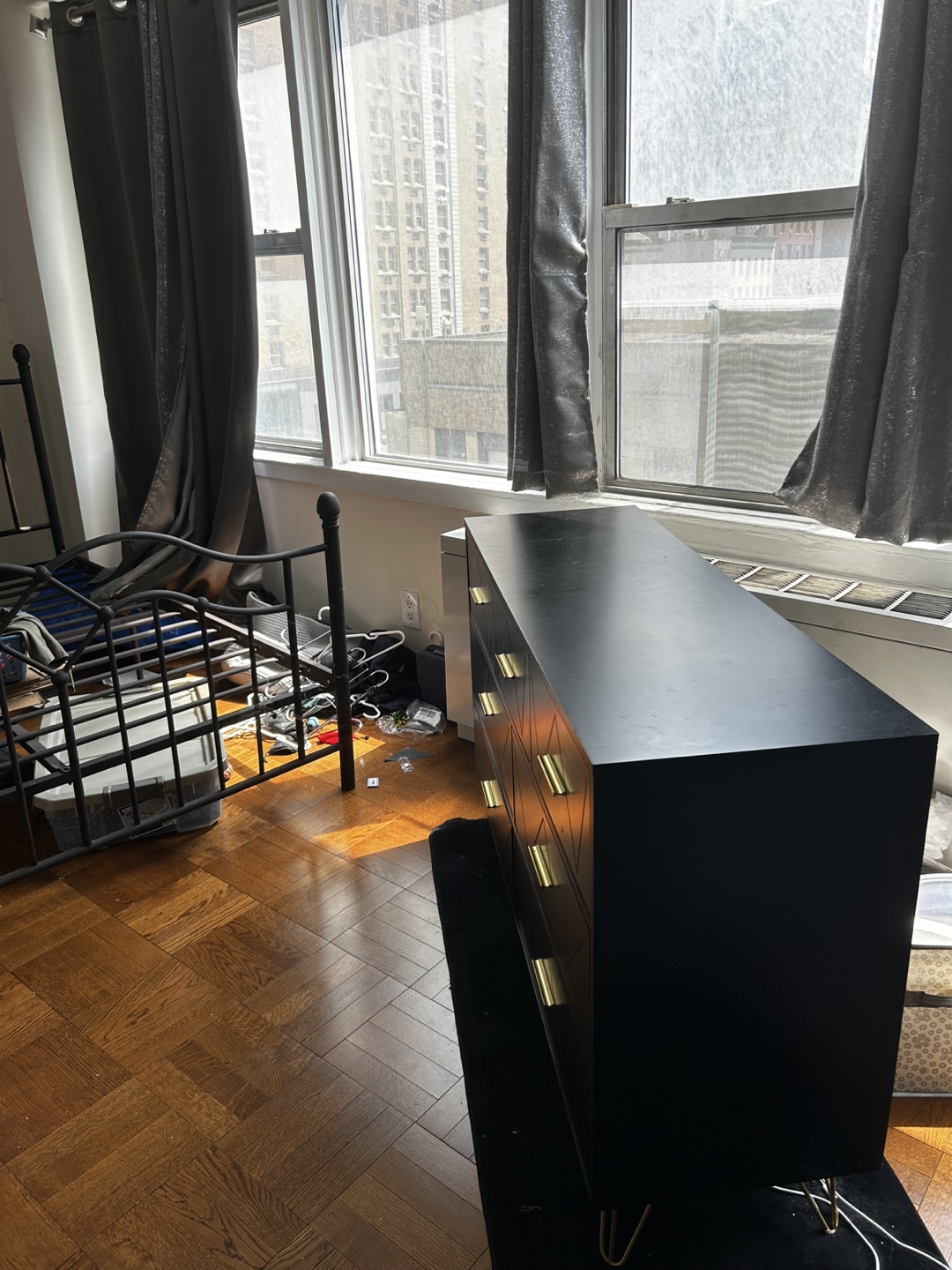 Black Dresser with Gold Accents - photo 3