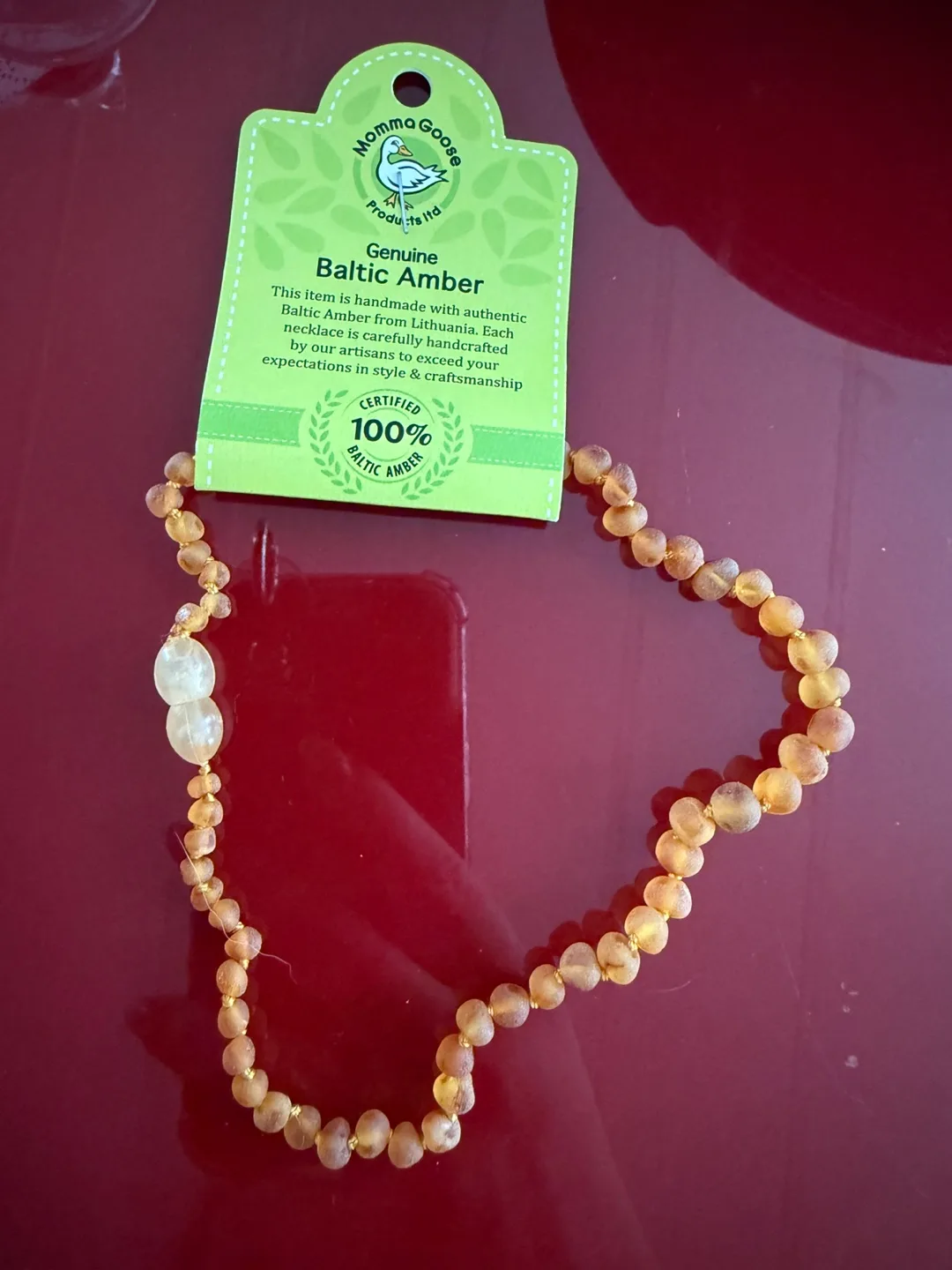 Momma Goose Baltic Amber Necklace thumbnail