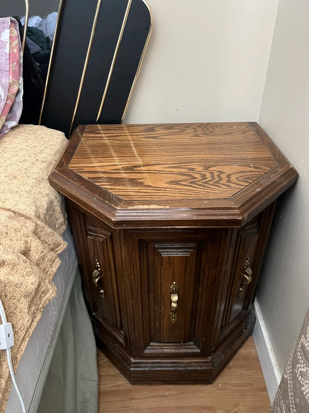 Vintage Wooden Nightstand thumbnail