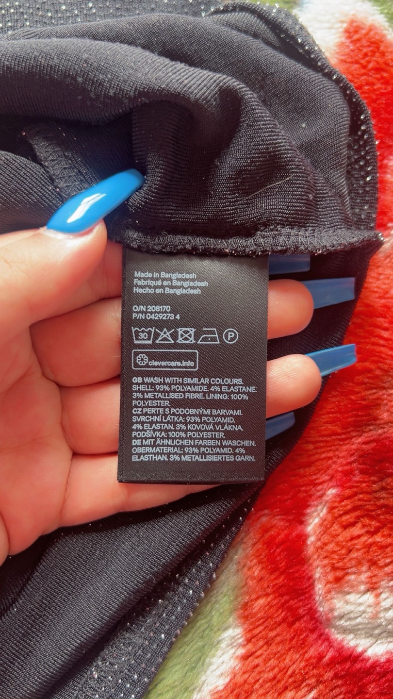 H&M Divided Black Sparkle Dress - photo 2