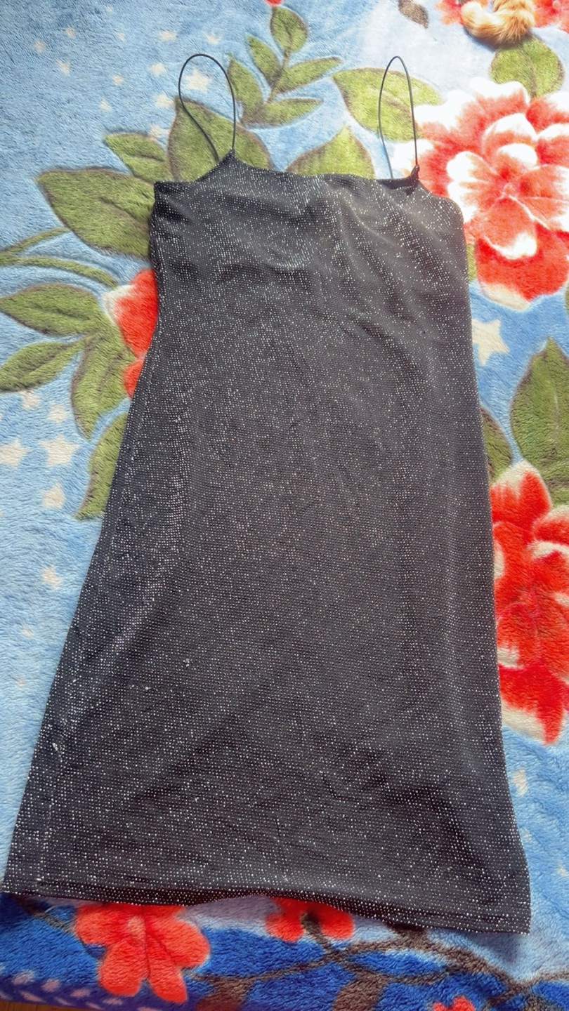 H&M Divided Black Sparkle Dress