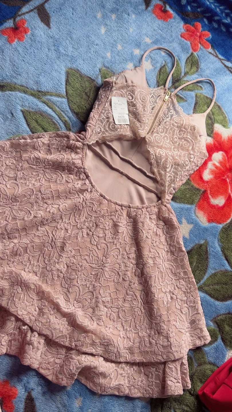 Emerald Sundae Pink Lace Dress - photo 3