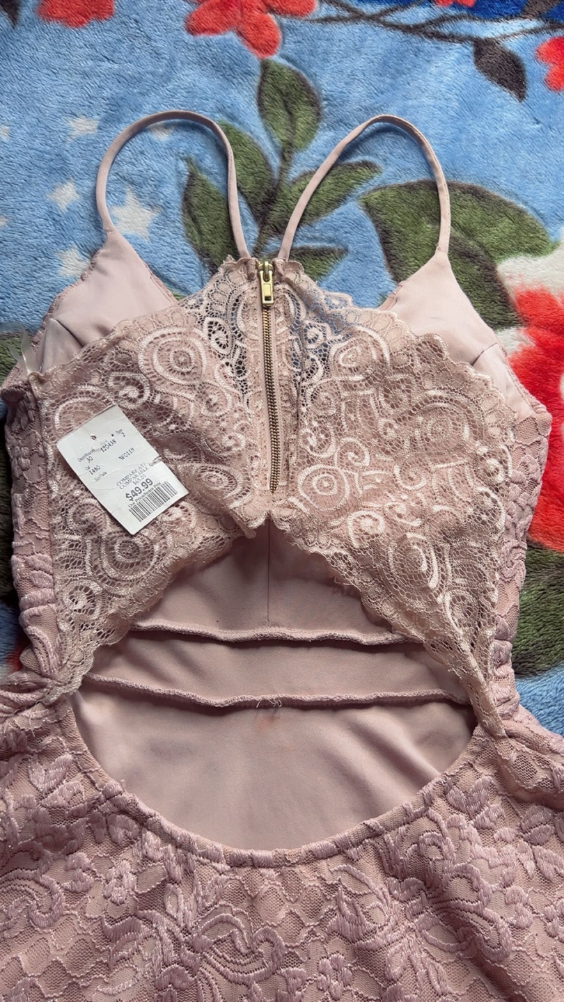 Emerald Sundae Pink Lace Dress - photo 4