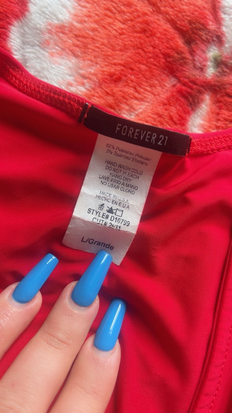 Forever 21 Red Ruched Dress - photo 4