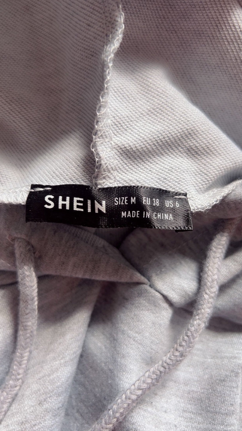 Shein Grey Hooded Dress - Size M - photo 4