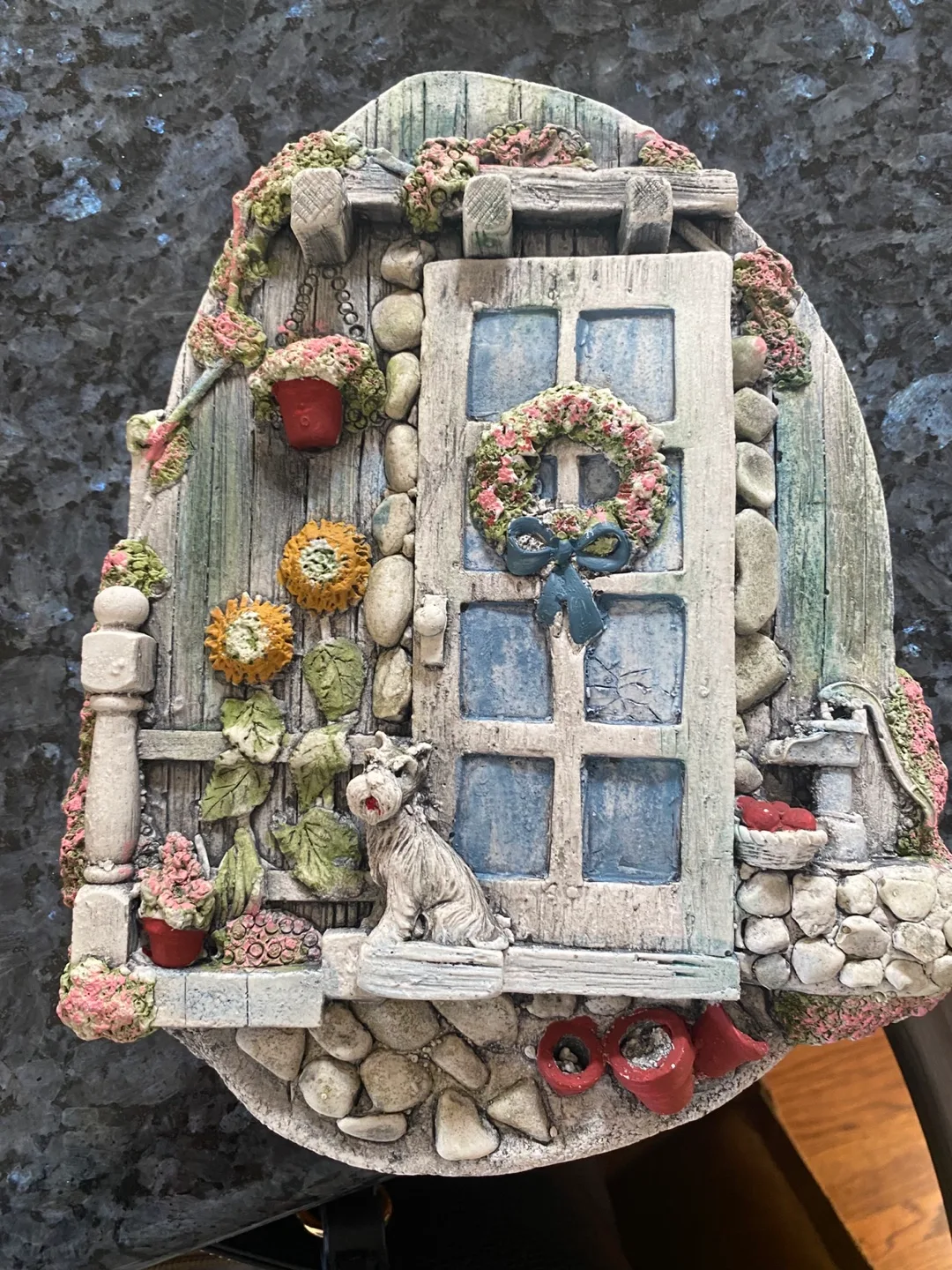 Stone cottage wall plaque thumbnail