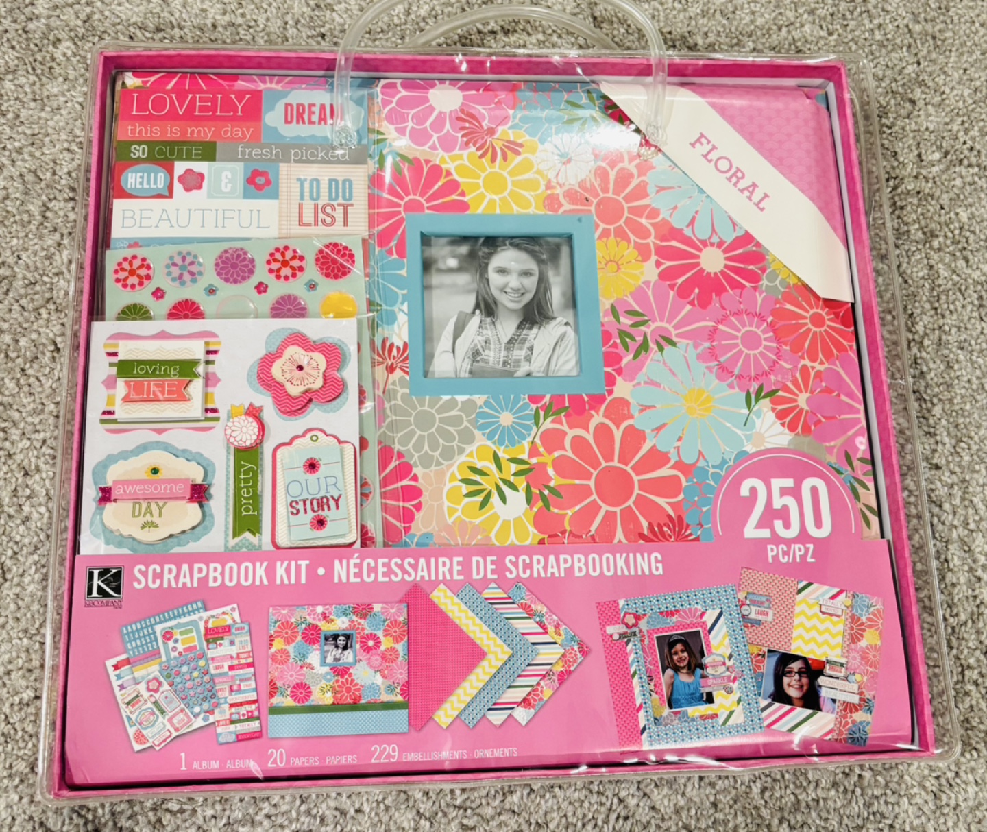 Brand New 12 x 12 K&Company Scrapbook kit