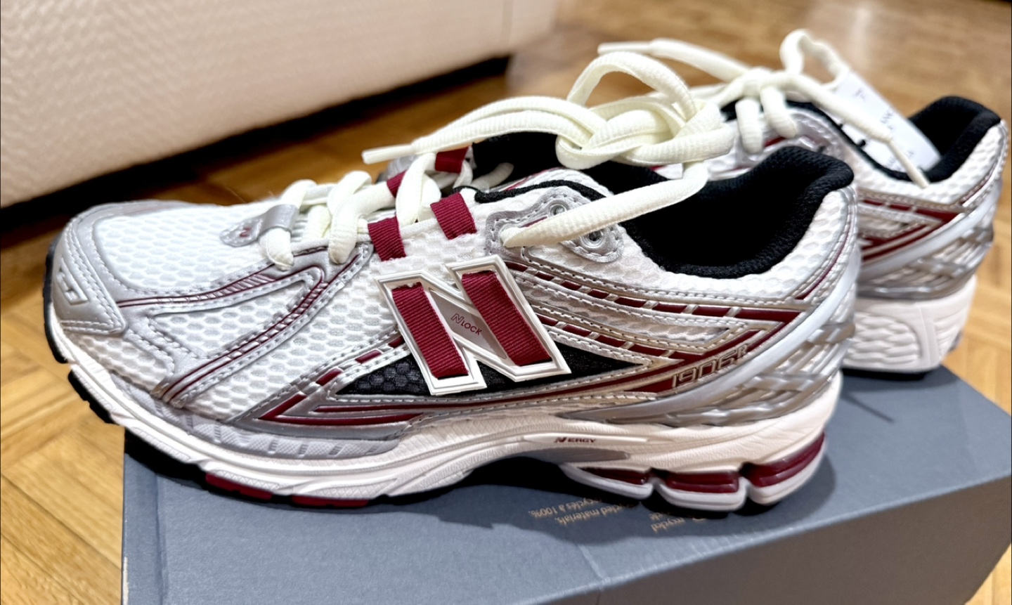 New Balance 1906R - White/Silver/Burgundy- BRAND NEW - photo 4