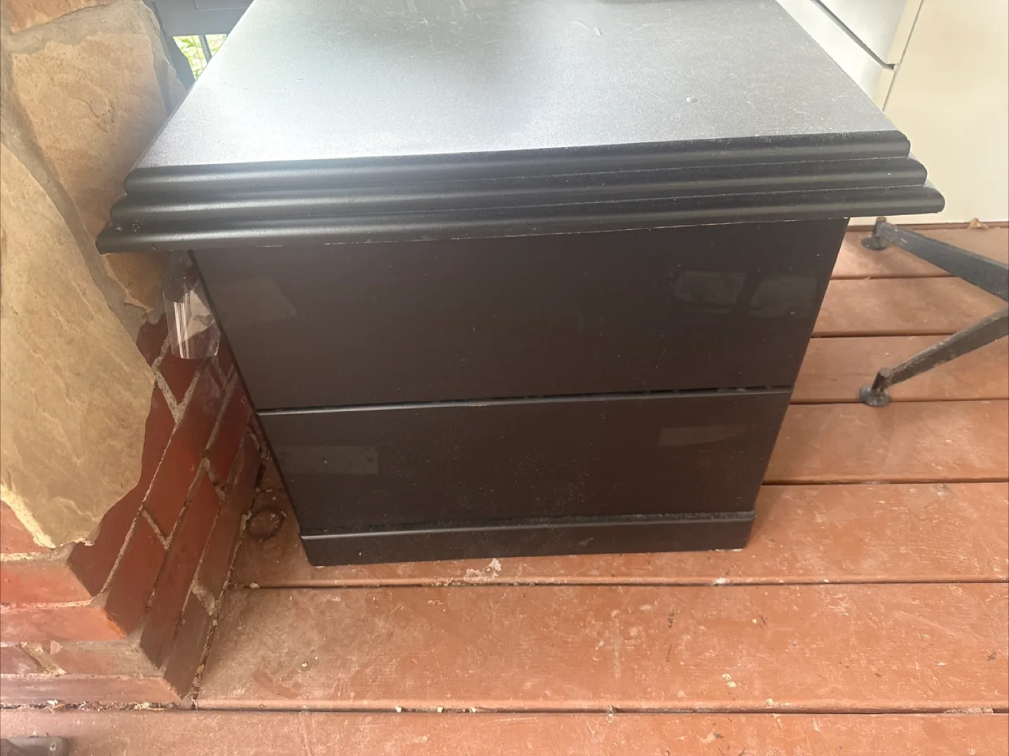 Black Two Drawer Side Table image indicator(2)