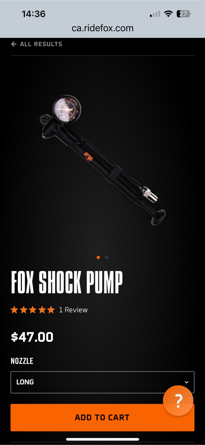 FOX HP Shock Pump - photo 3