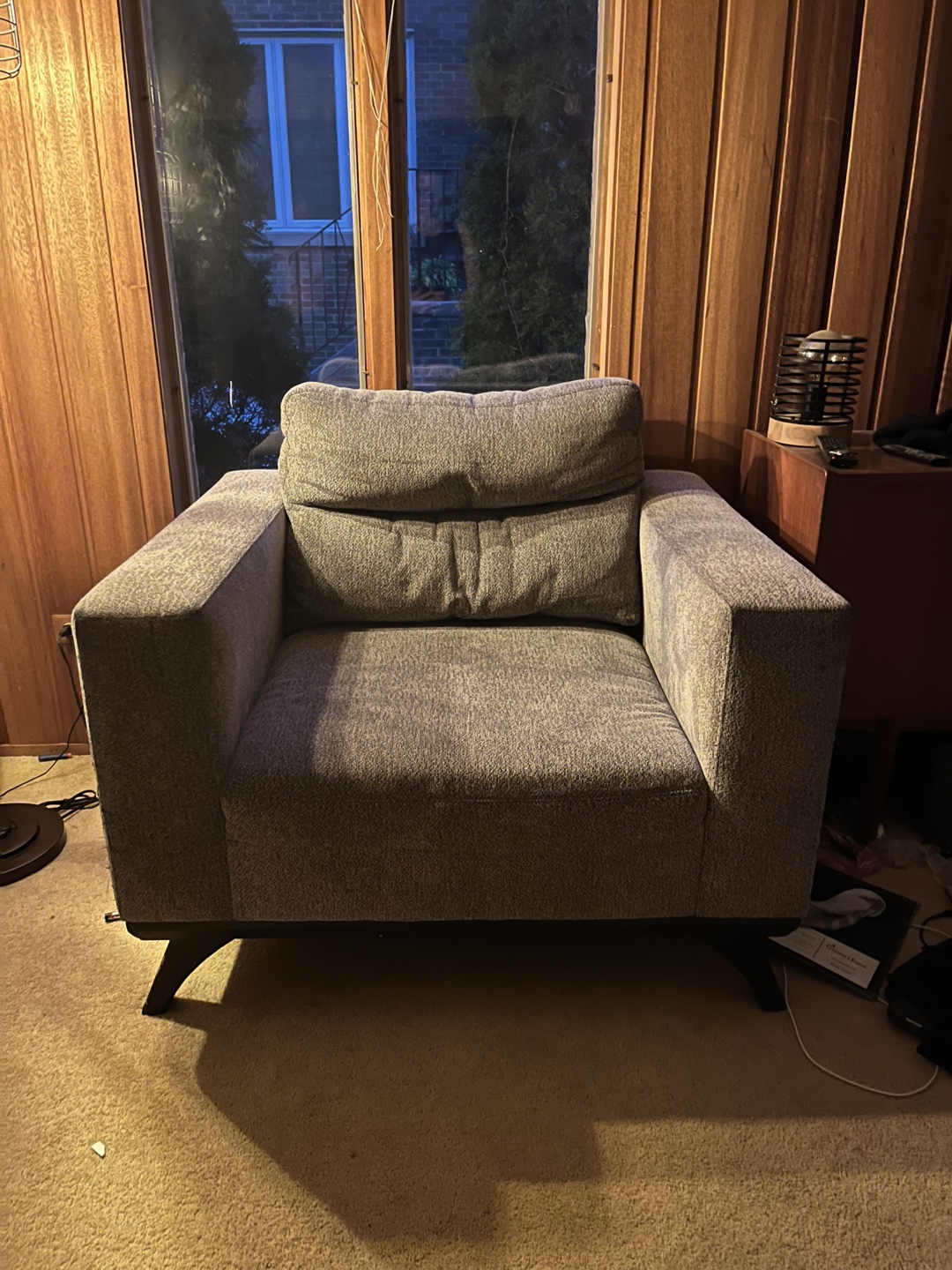 Grey Upholstered Sofa set - photo 4
