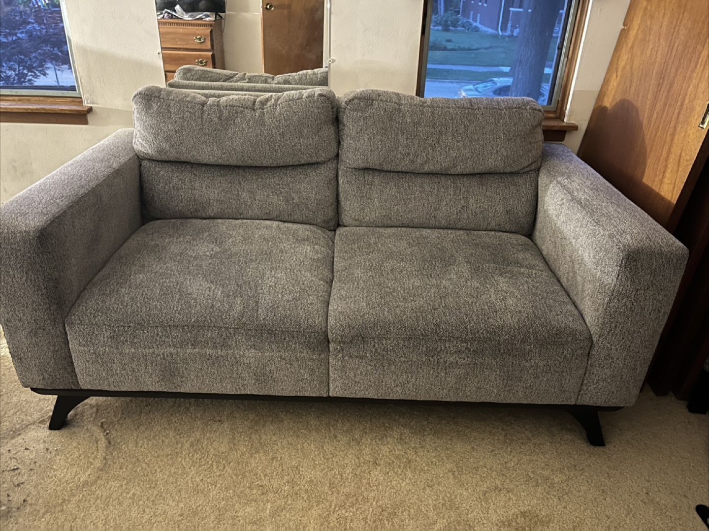 Grey Upholstered Sofa set