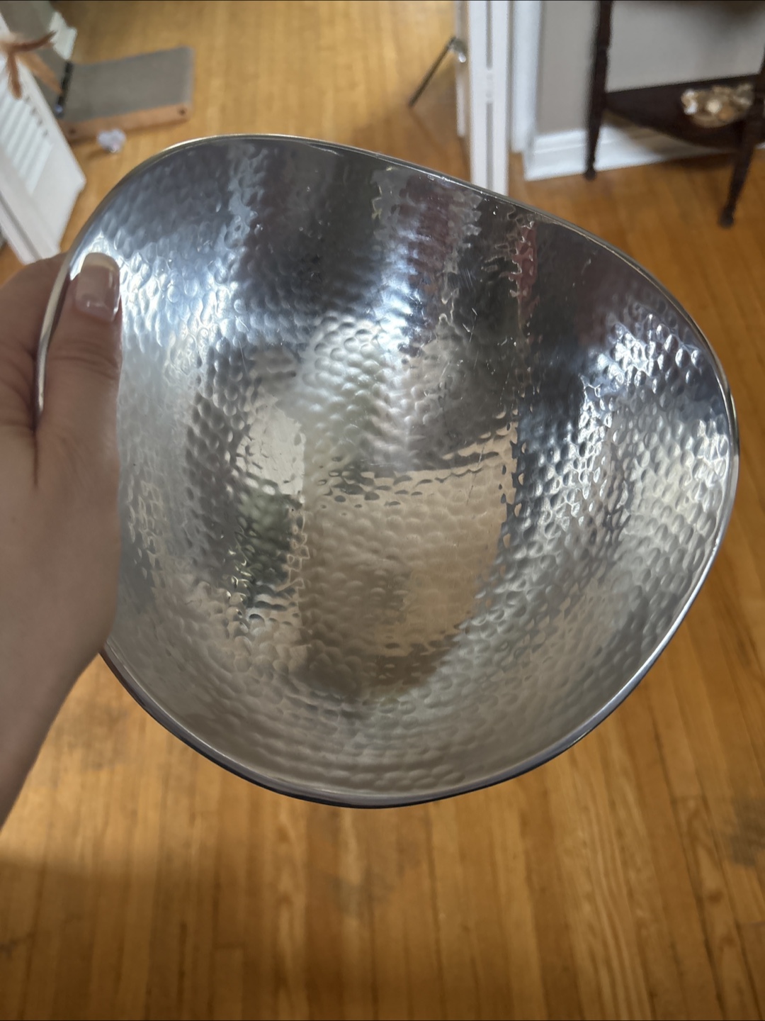 HomeSense Hammered Metal Bowl - photo 3