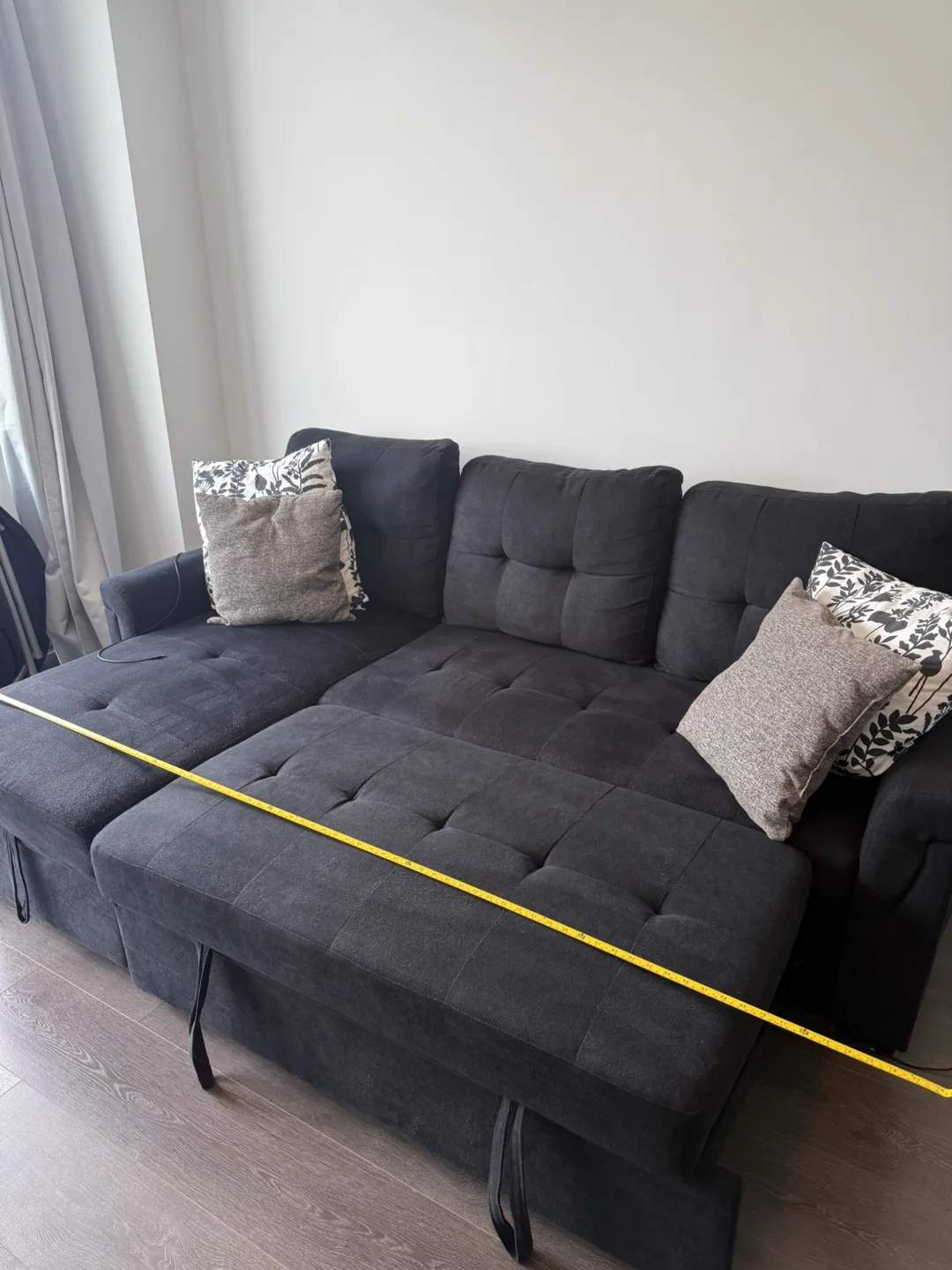 Sectional Sofabed with USB Charging and storage space image indicator(2)