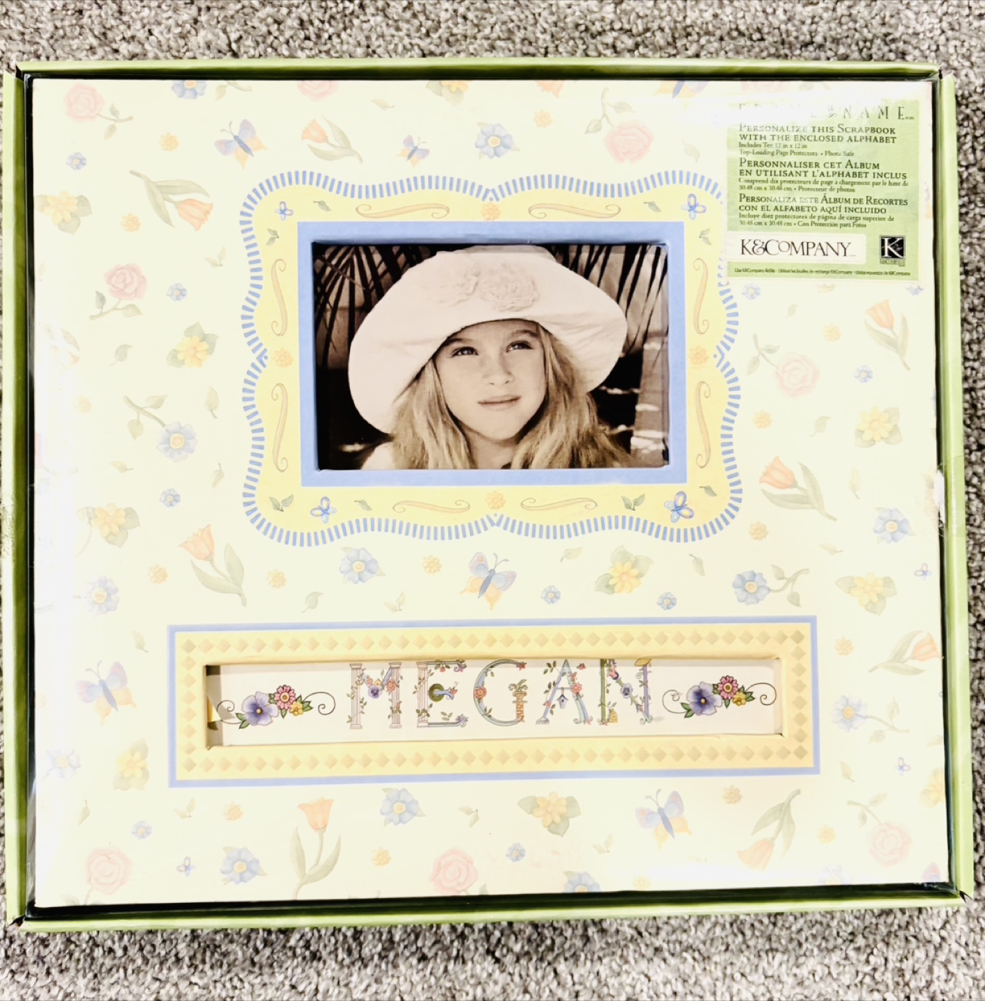 Frame a Name Scrapbook with Alphabet Stickers