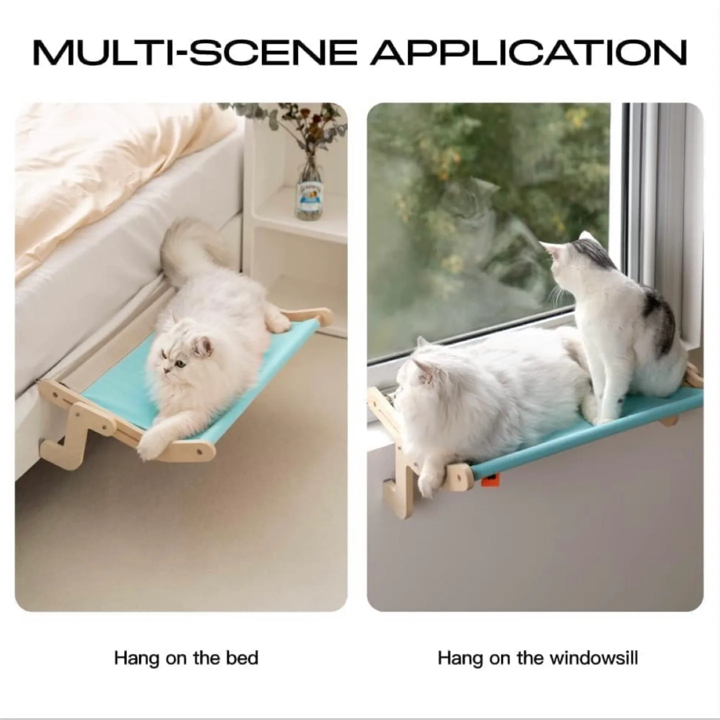 Cat Window Habitat Lounger Mount Hammock Window Seat Bed Frame image indicator(5)