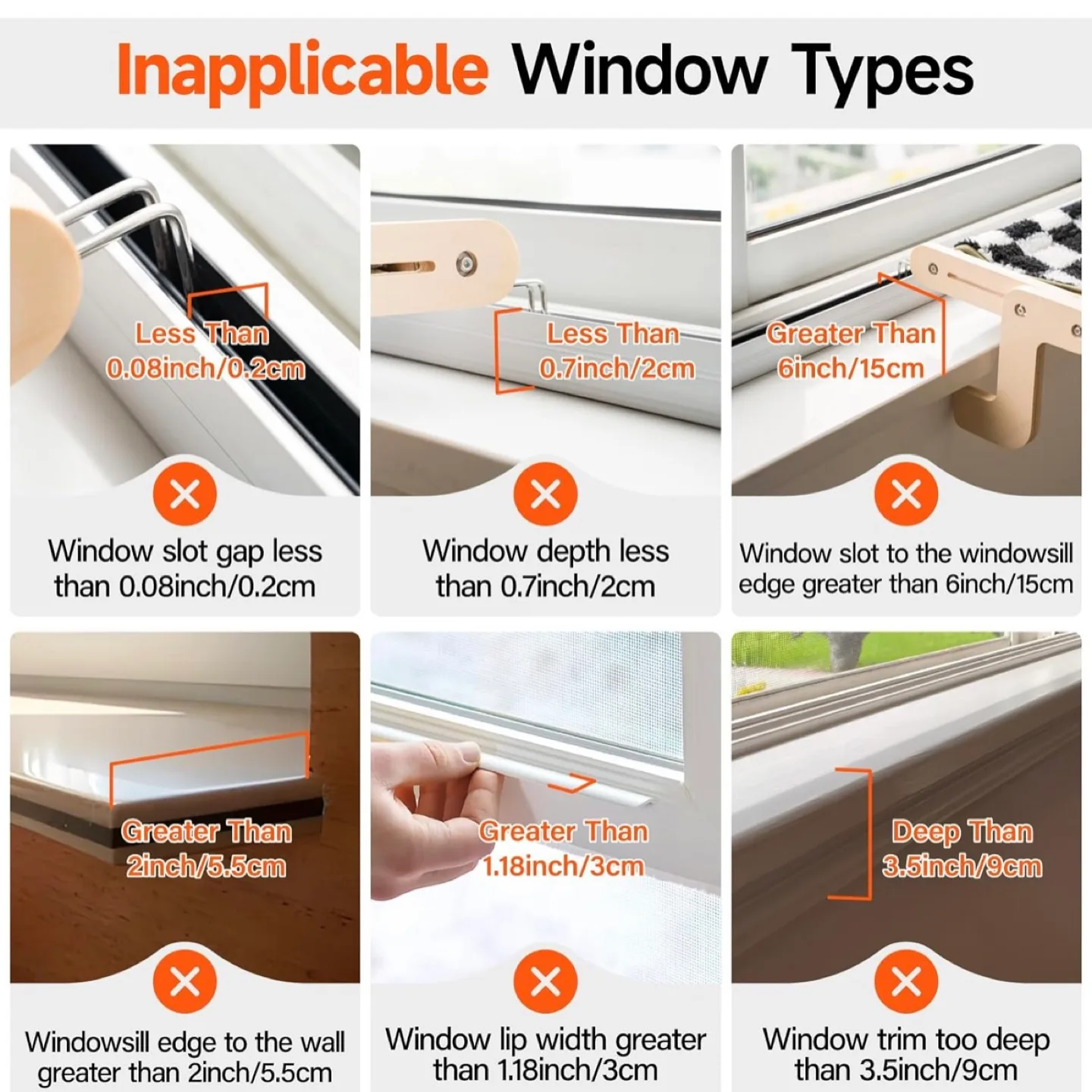 Cat Window Habitat Lounger Mount Hammock Window Seat Bed Frame image indicator(2)