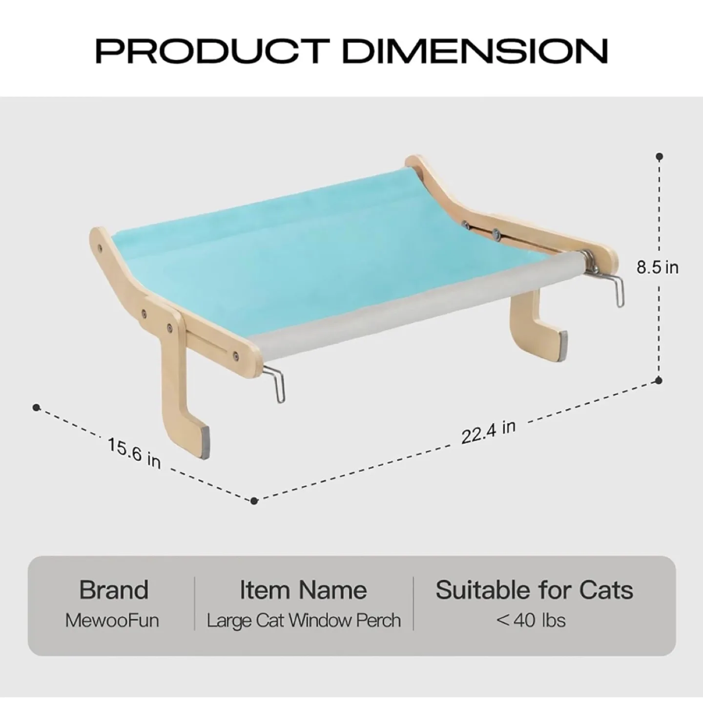 Cat Window Habitat Lounger Mount Hammock Window Seat Bed Fram image indicator(6)
