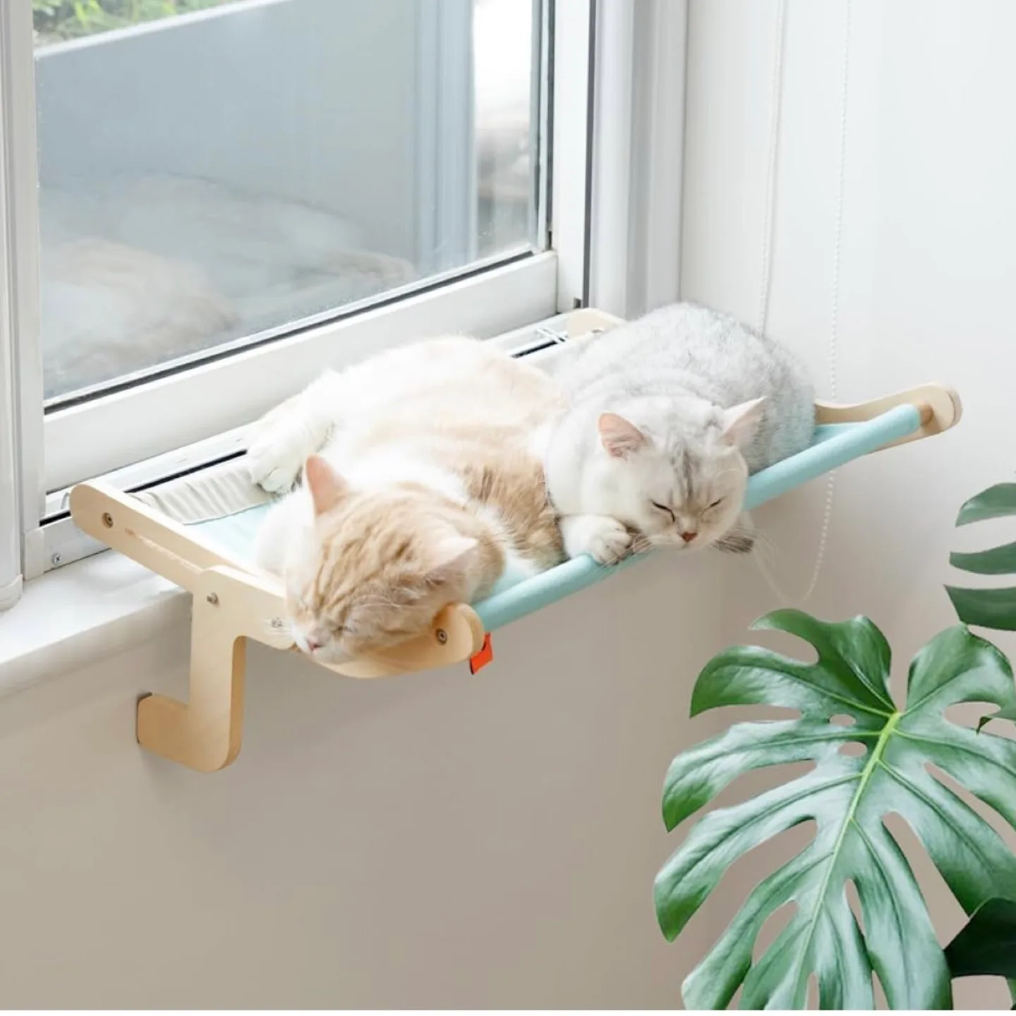 Cat Window Habitat Lounger Mount Hammock Window Seat Bed Fram image indicator(4)