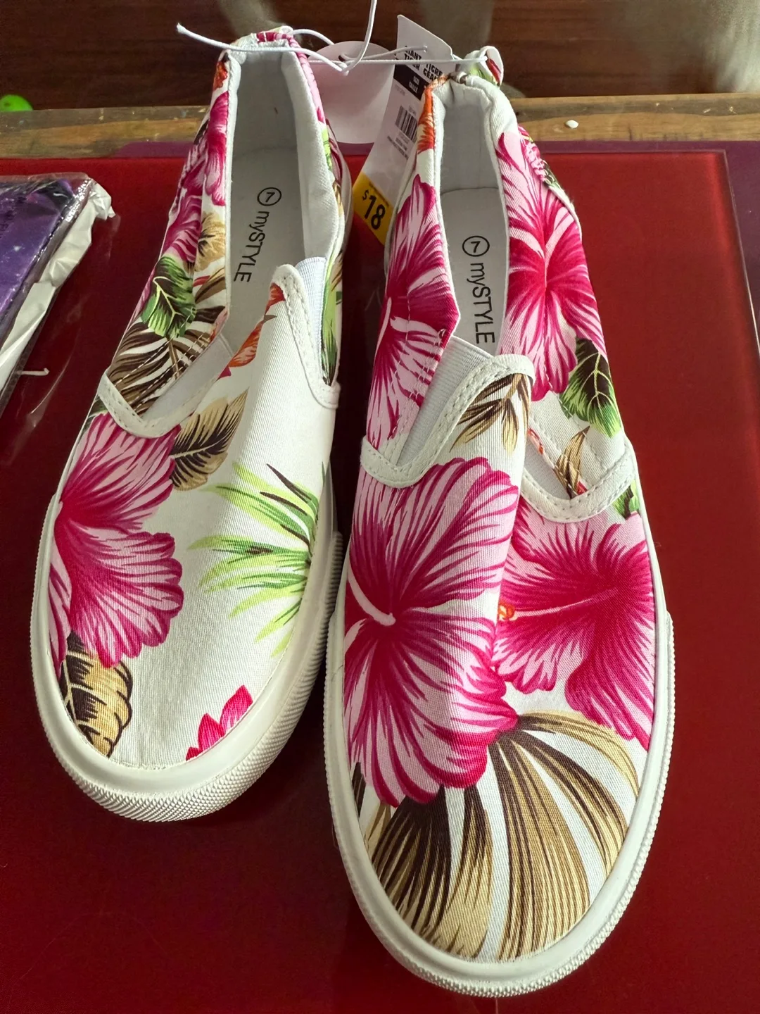 MyStyle Floral Slip-On Shoes thumbnail