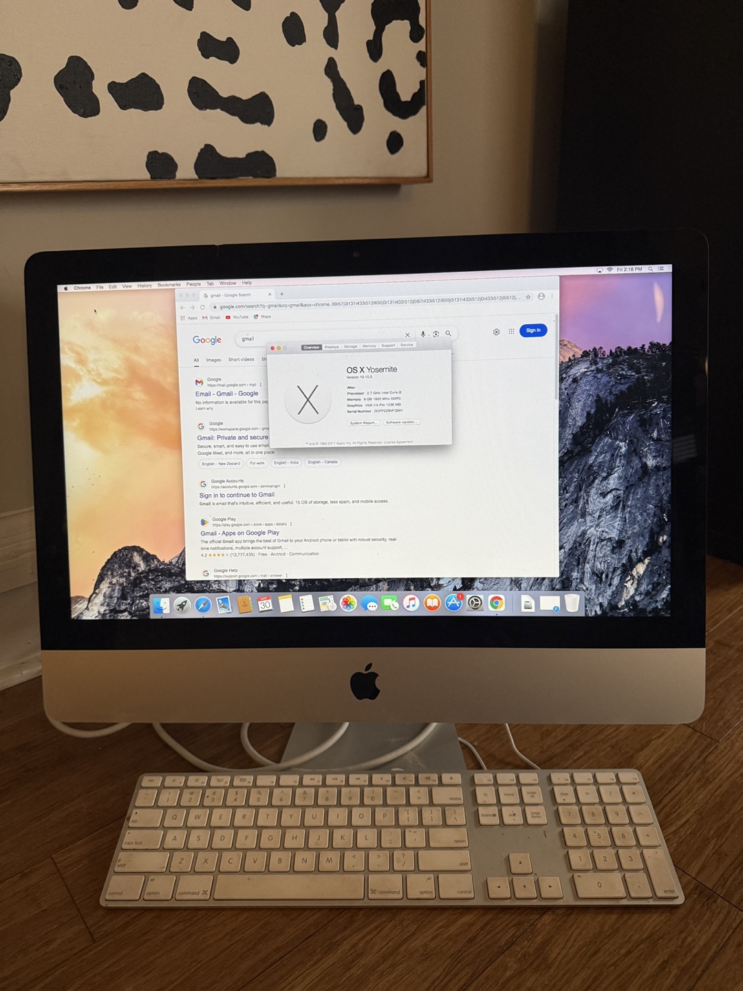 Apple iMac Computer 21.5 inches - photo 2
