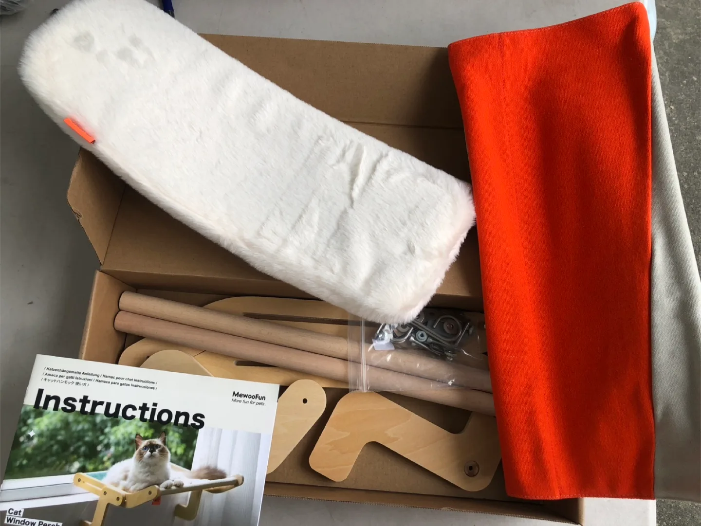 (Orange with pad) Cat Window Perch Cat Window Hammock Seat image indicator(10)