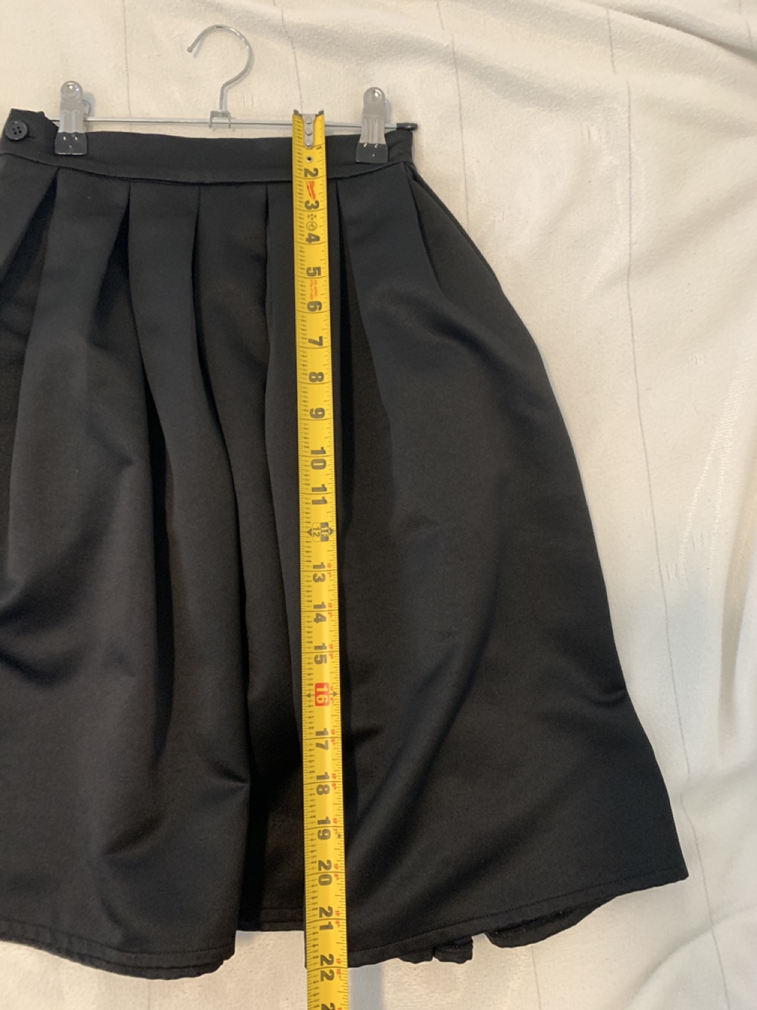 Black pleated midi skirt - photo 2
