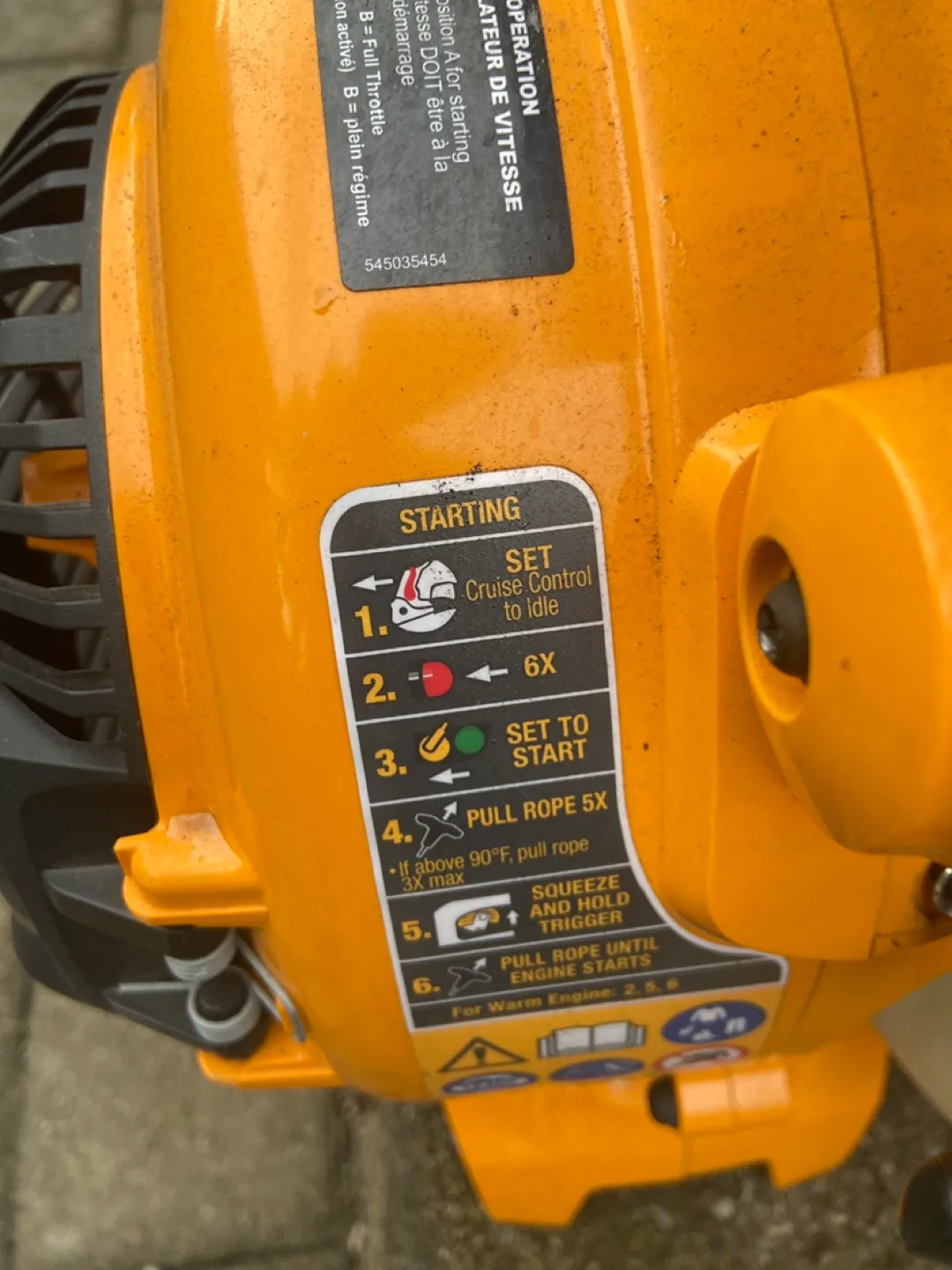 Poulan Pro Leaf Blower image indicator(4)